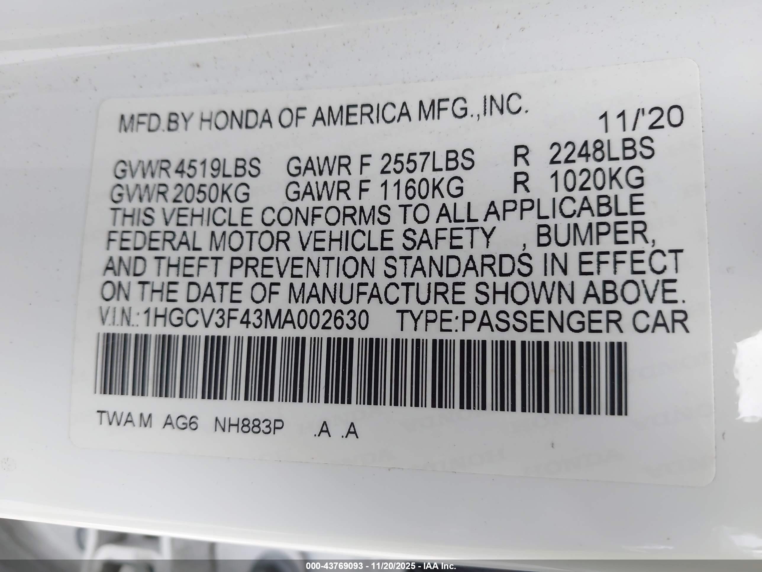 HONDA ACCORD image 9