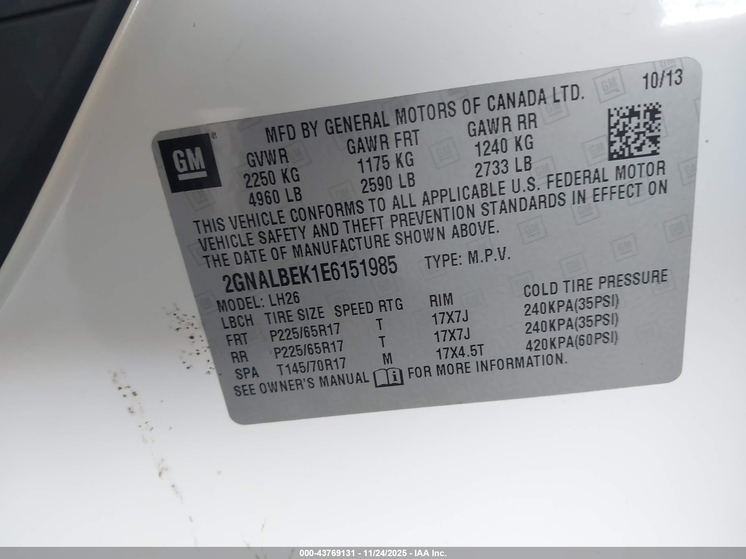 CHEVROLET EQUINOX image 9