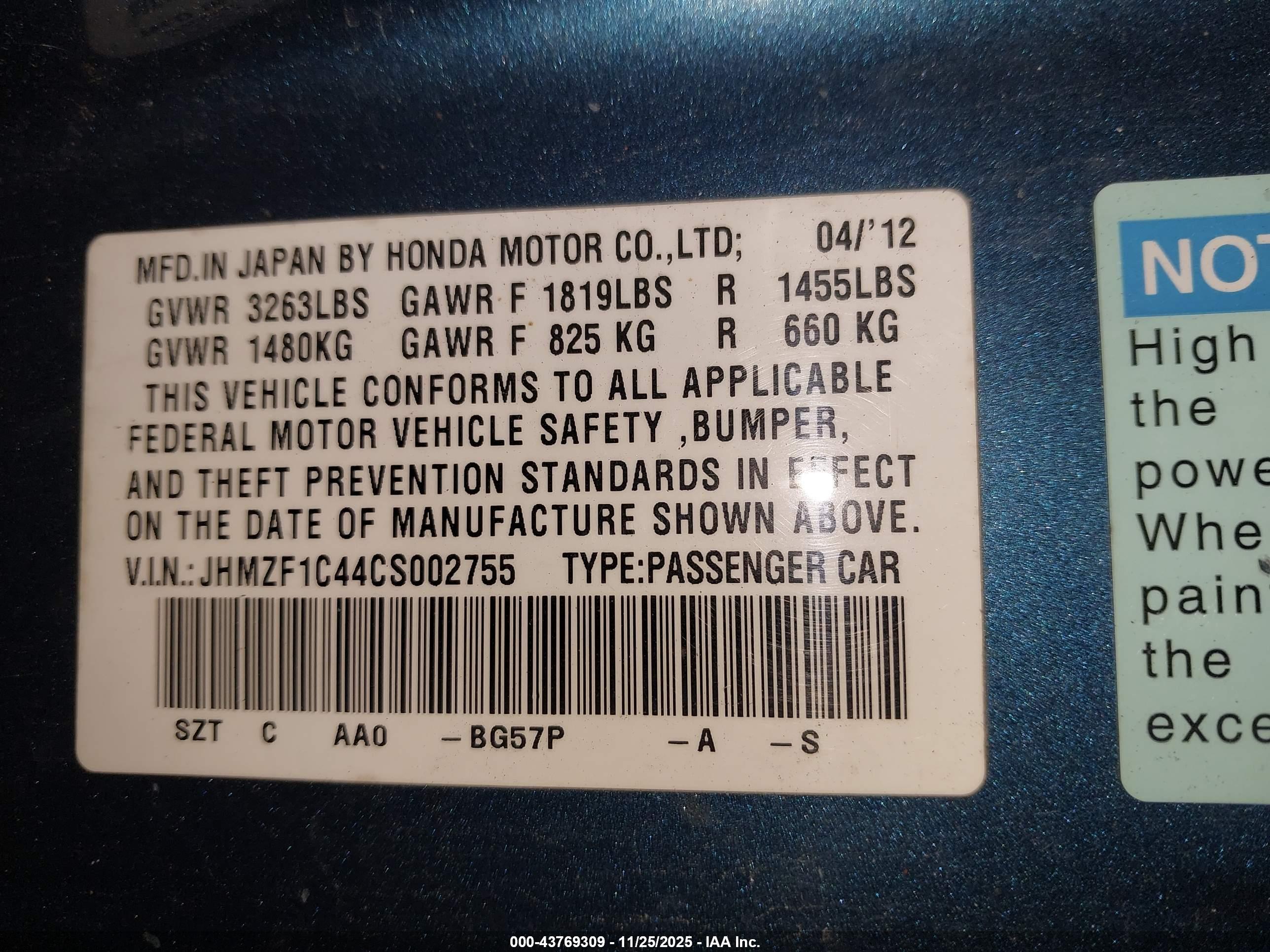 HONDA CR-Z image 9