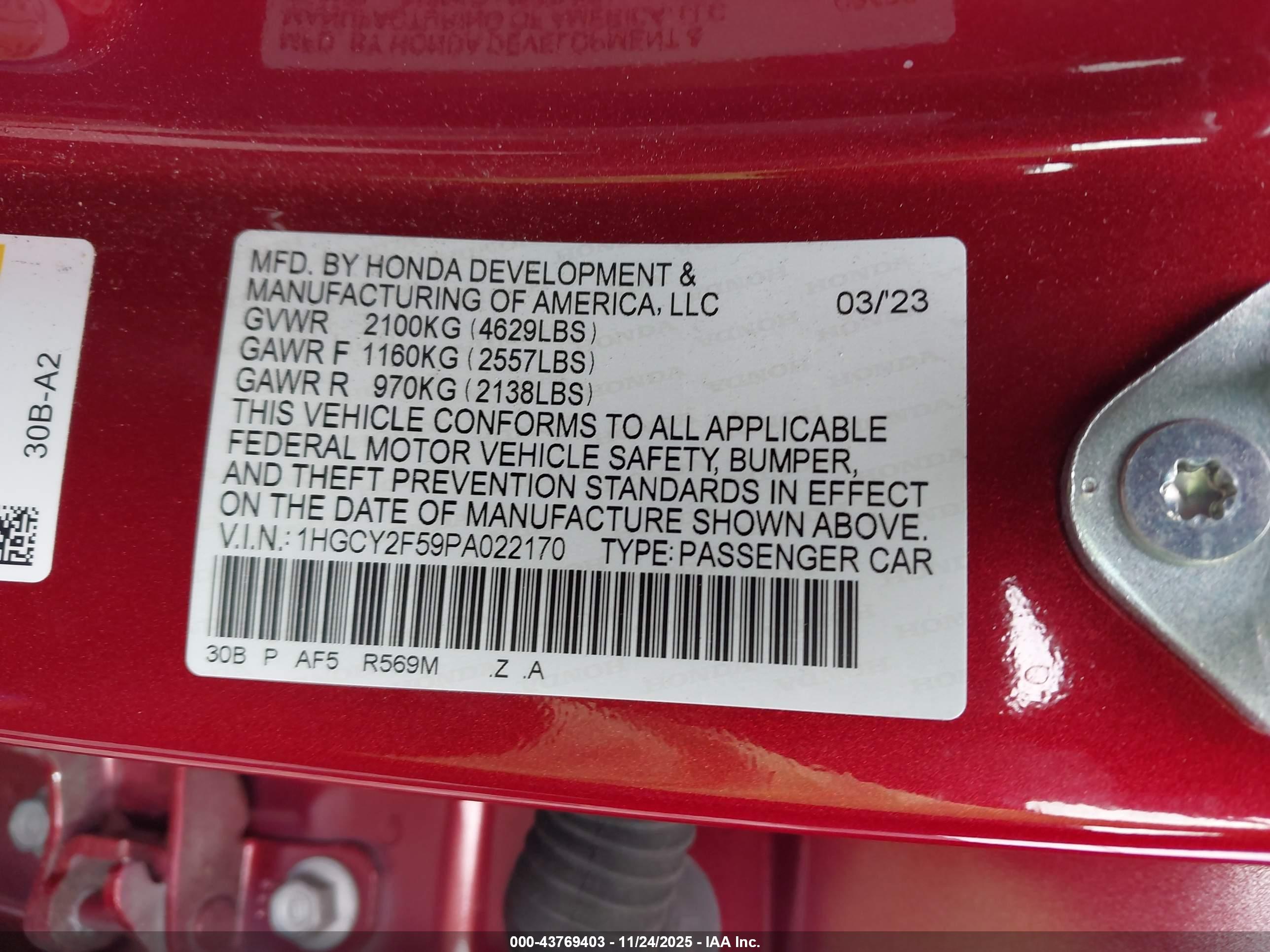HONDA ACCORD image 9