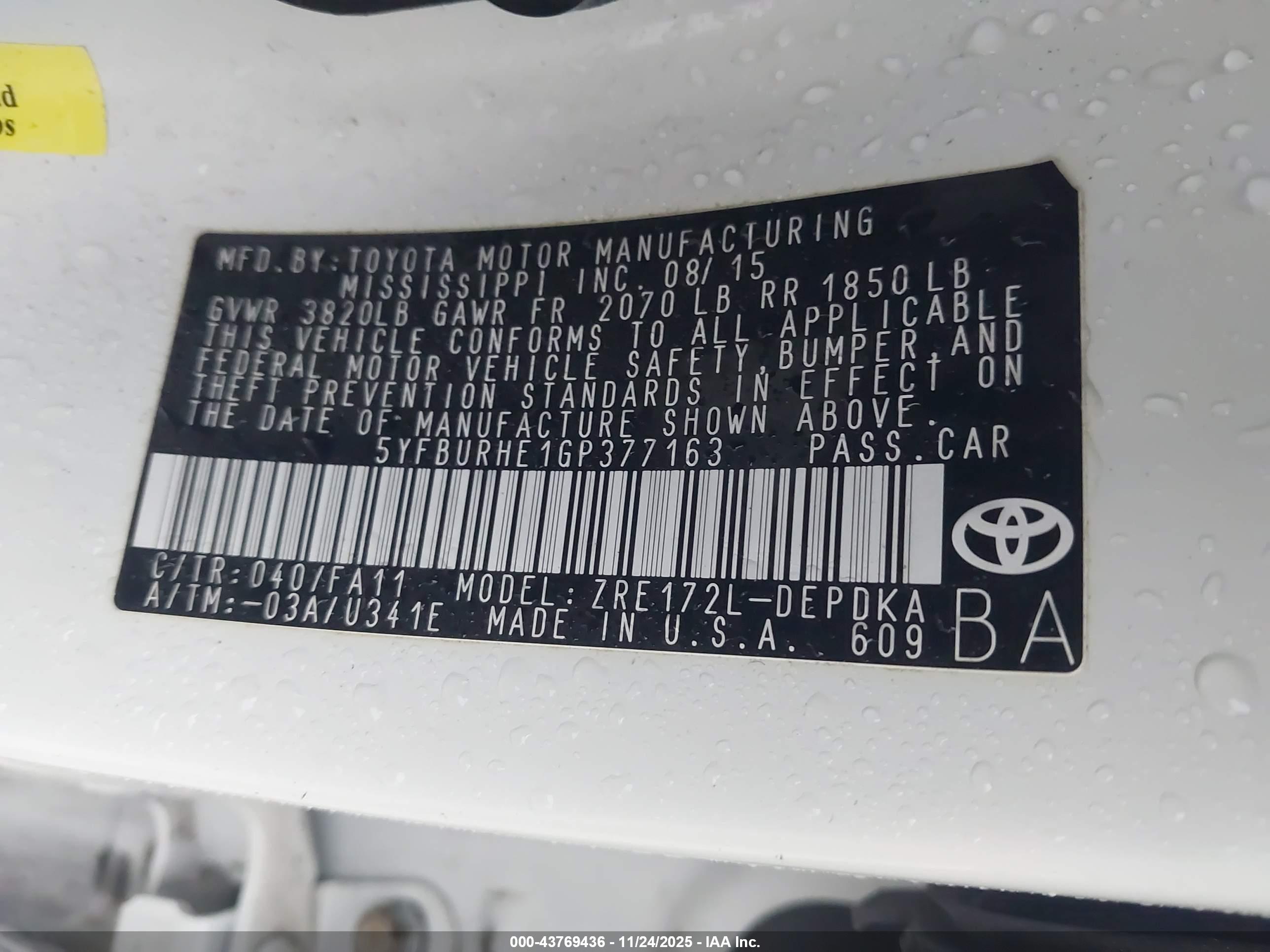TOYOTA COROLLA image 9