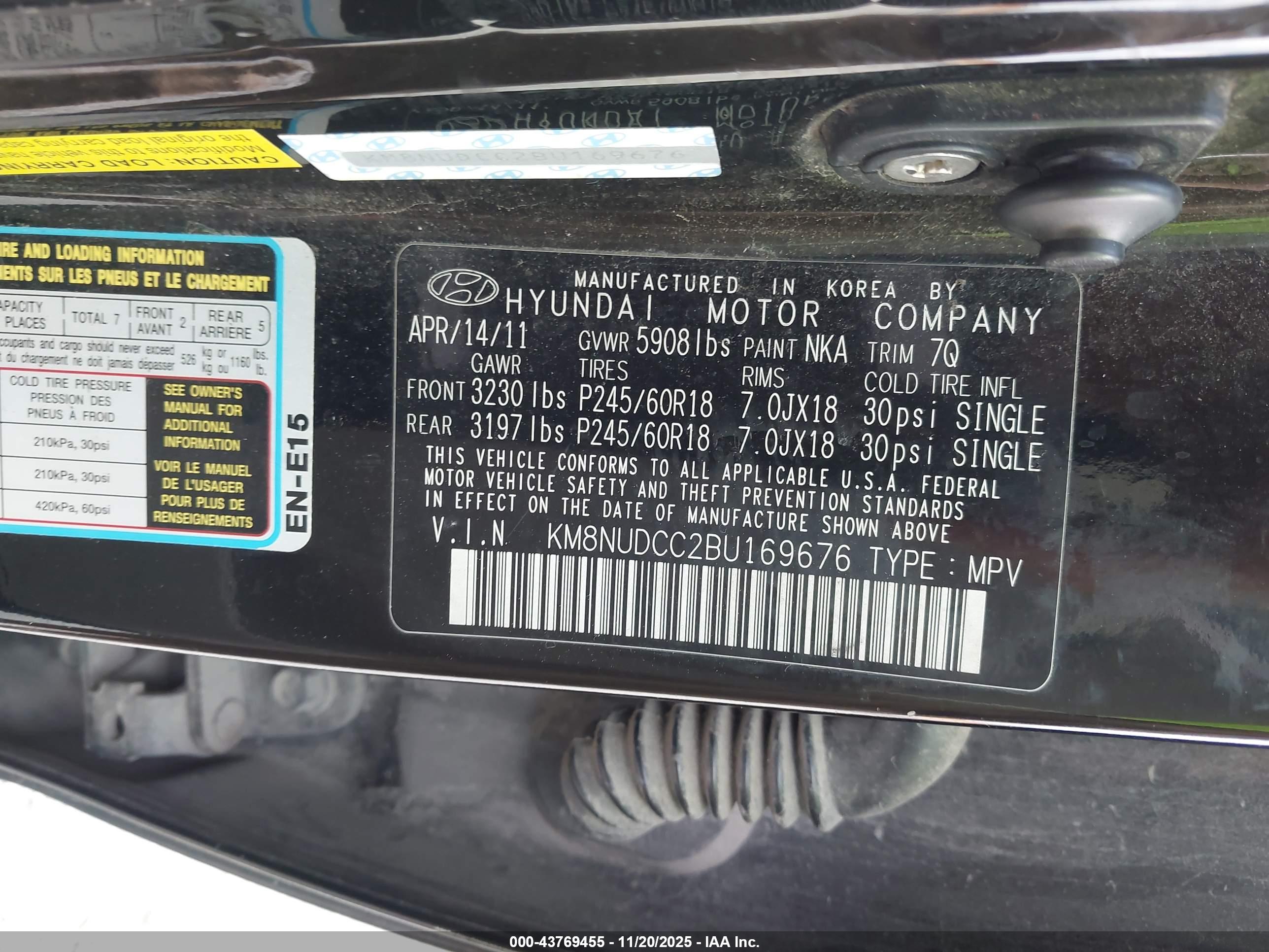 HYUNDAI VERACRUZ image 9