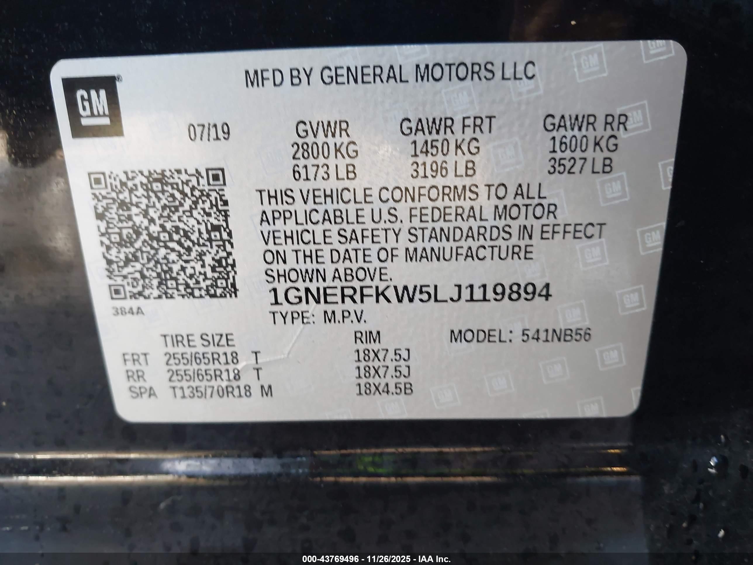 CHEVROLET TRAVERSE image 9