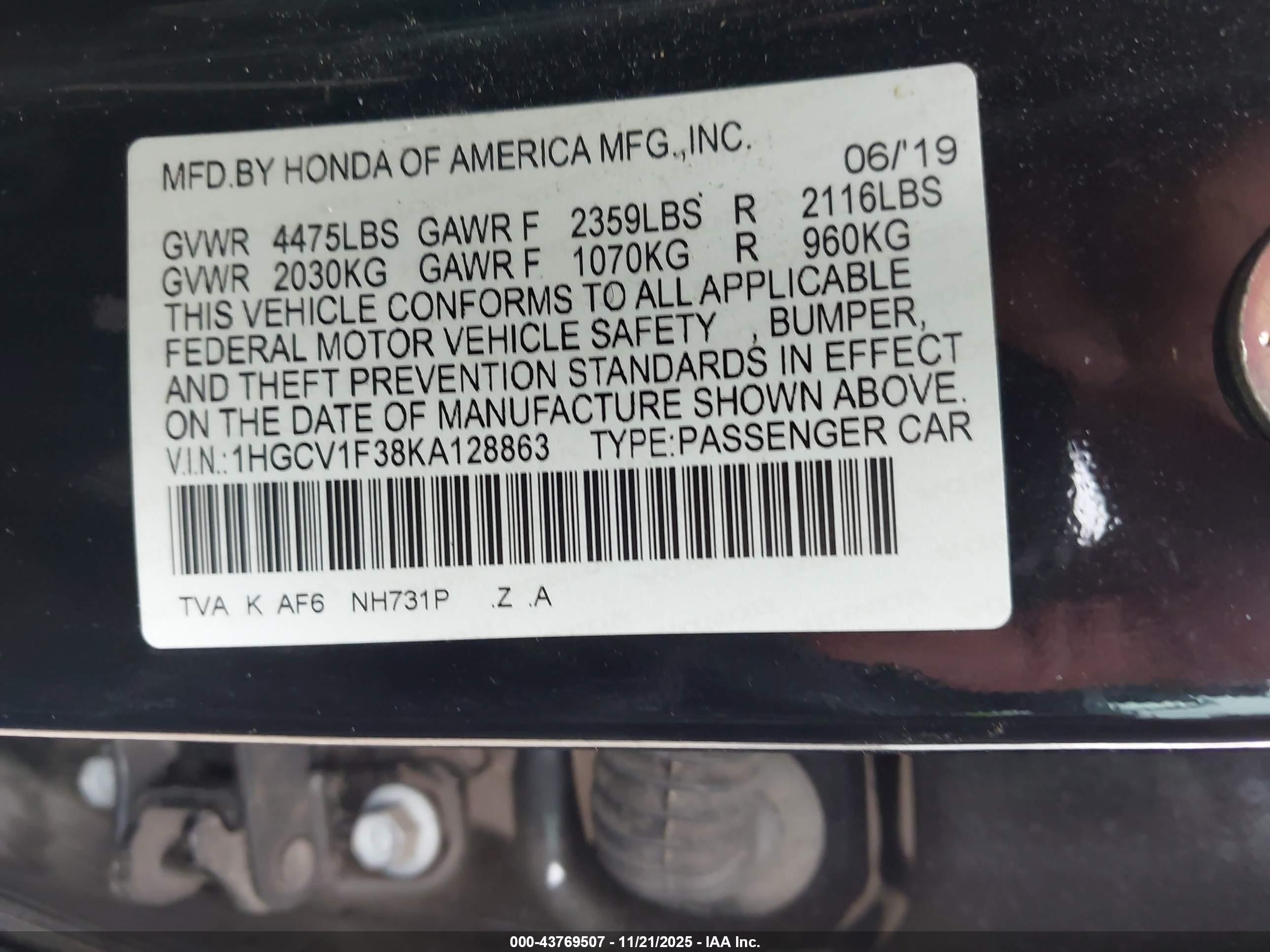 HONDA ACCORD image 9