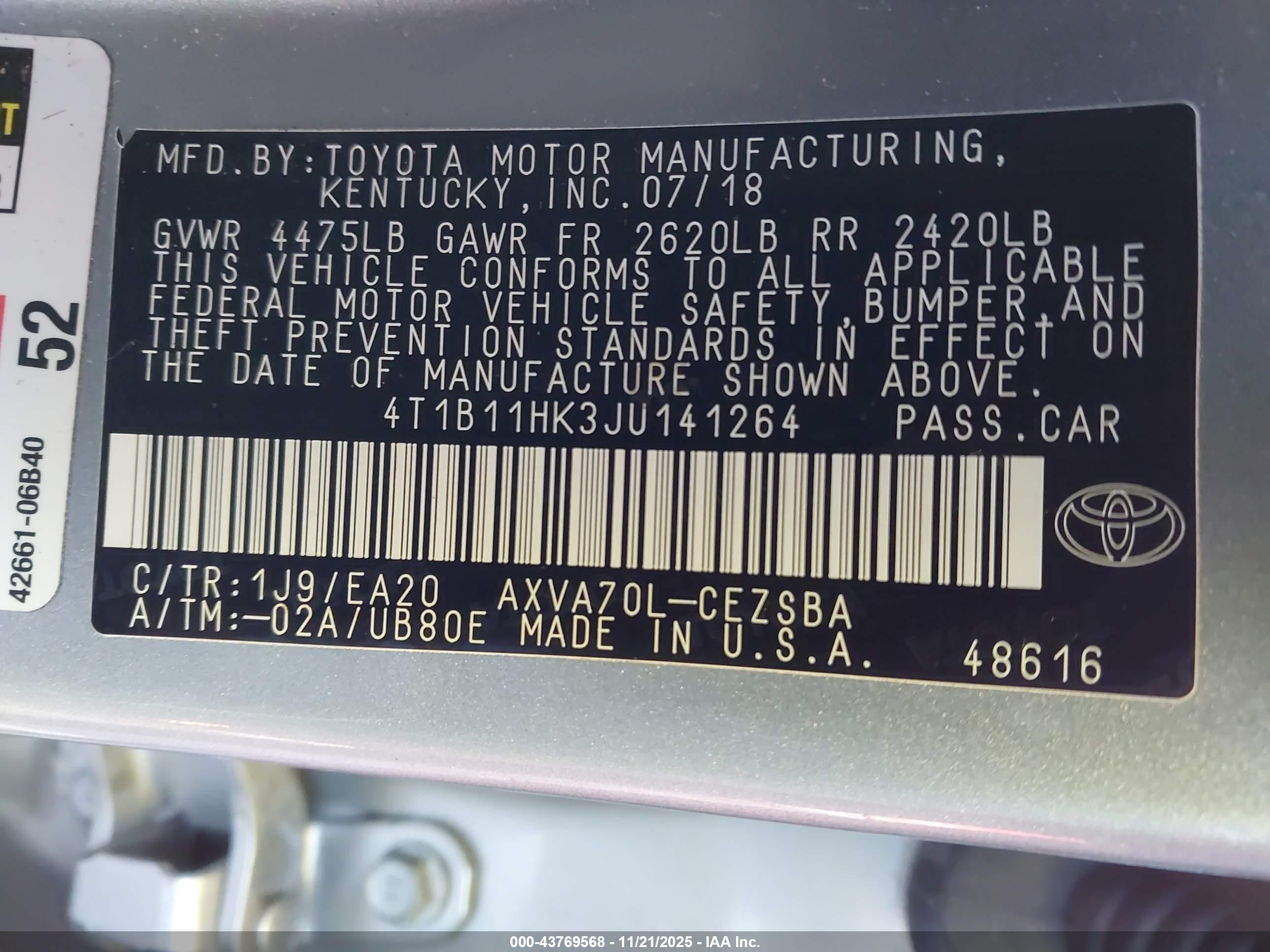 TOYOTA CAMRY image 9
