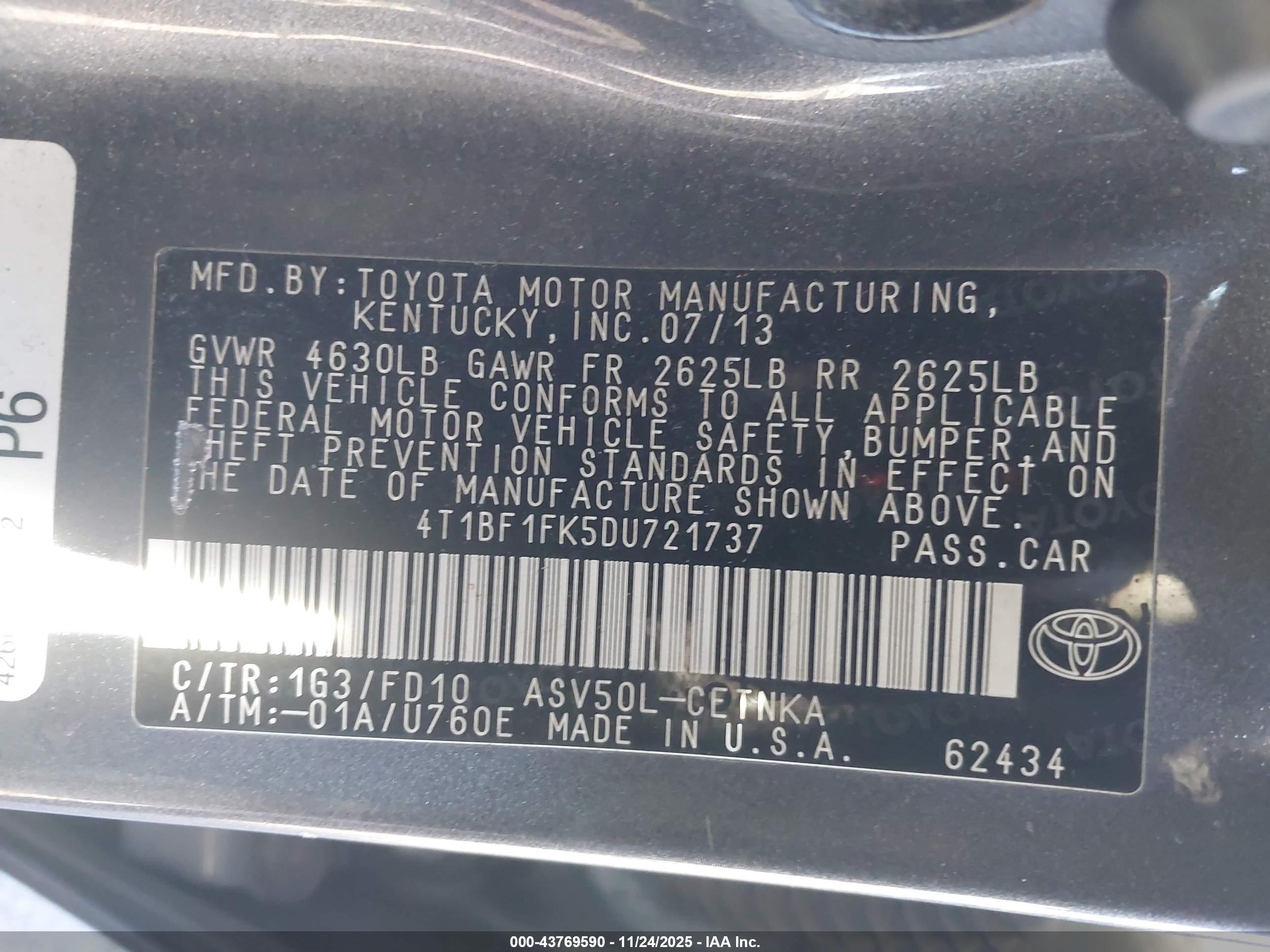 TOYOTA CAMRY image 9