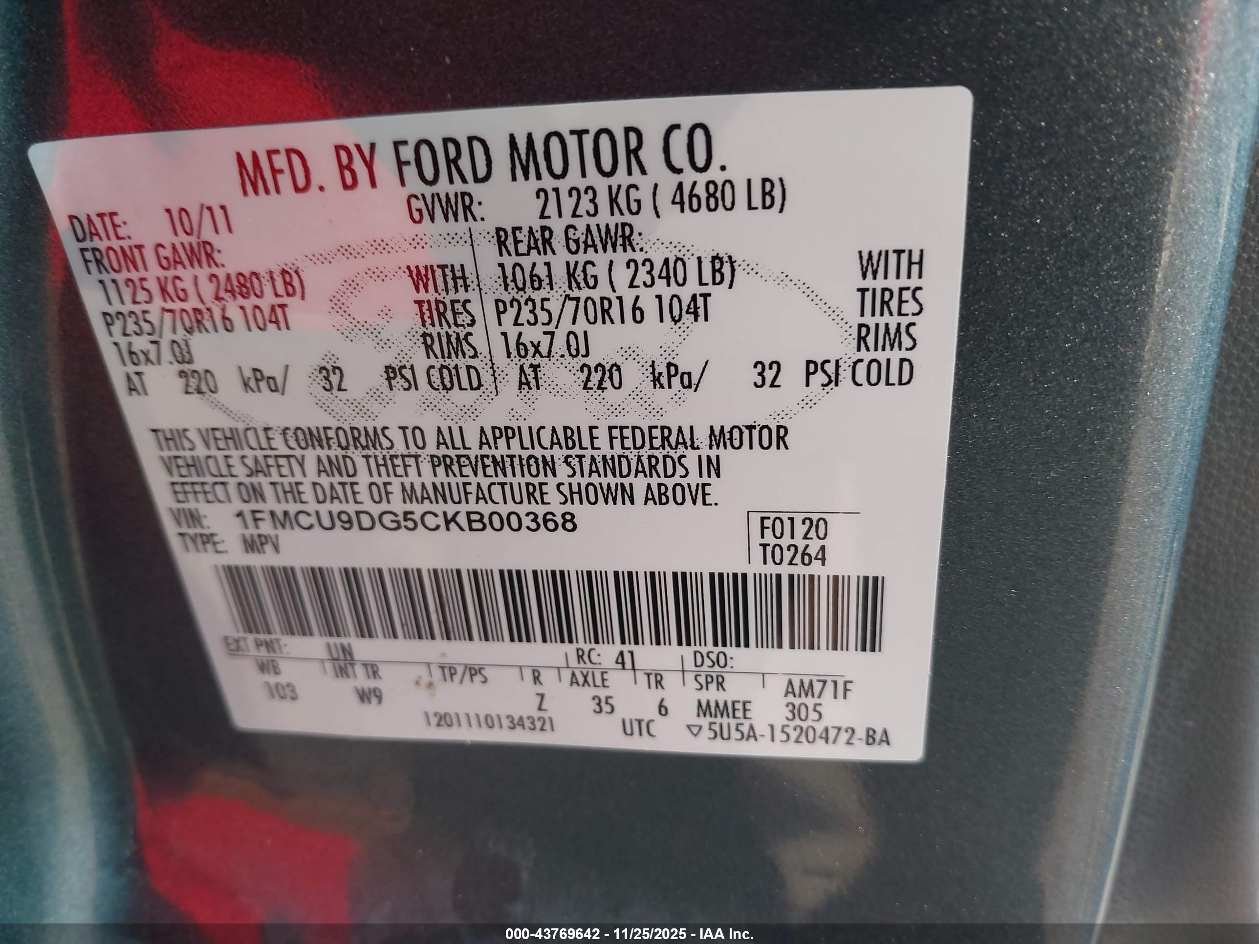 FORD ESCAPE image 9