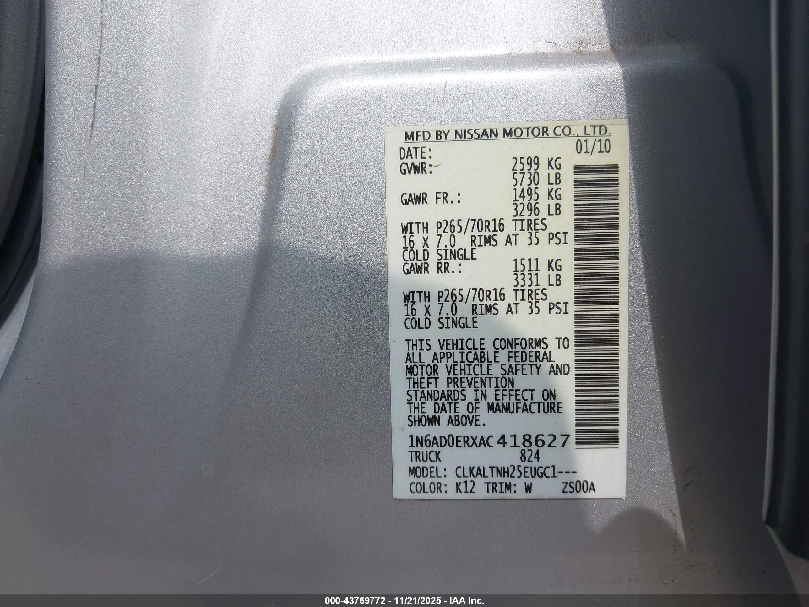NISSAN FRONTIER image 9