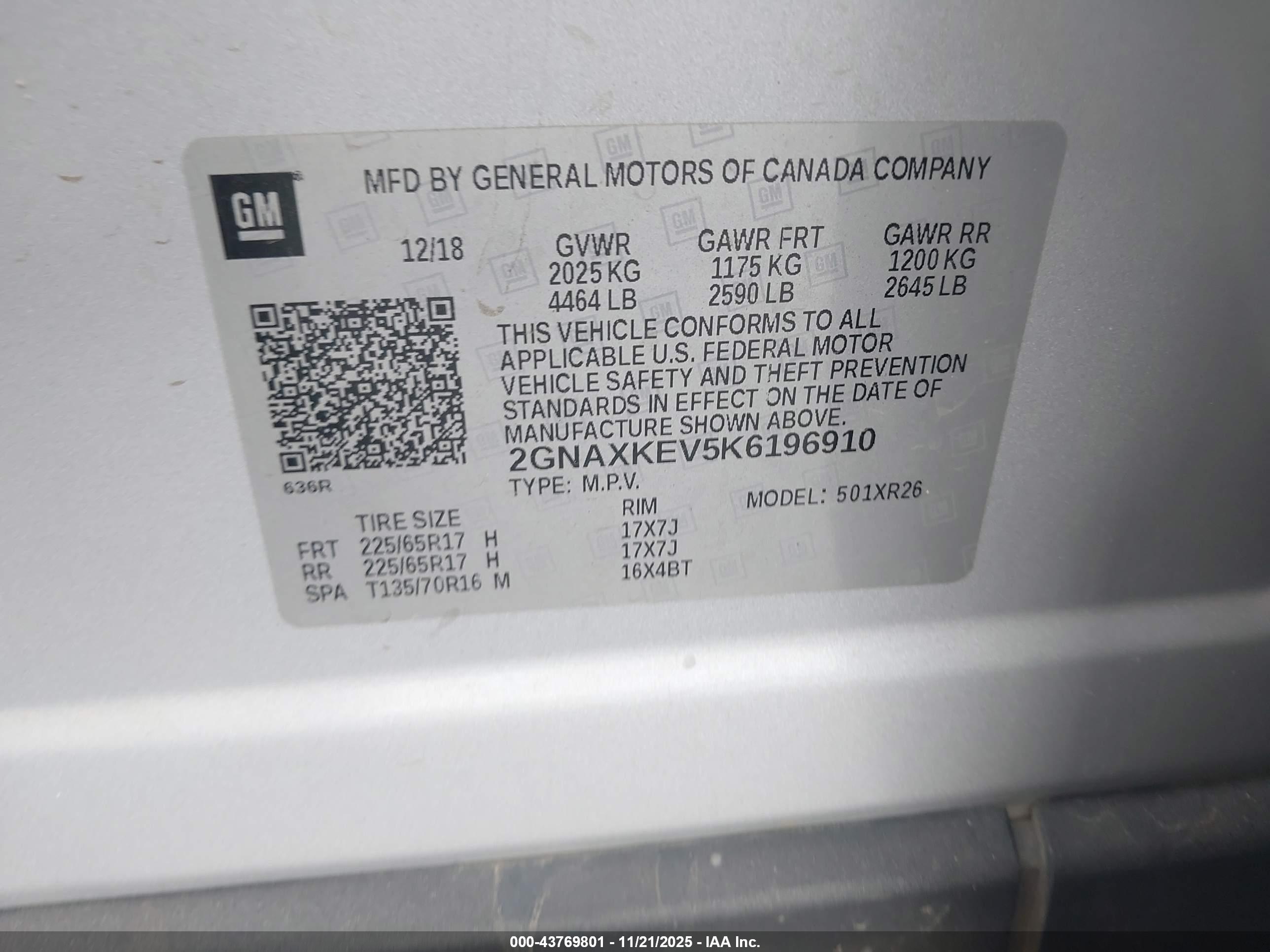 CHEVROLET EQUINOX image 9