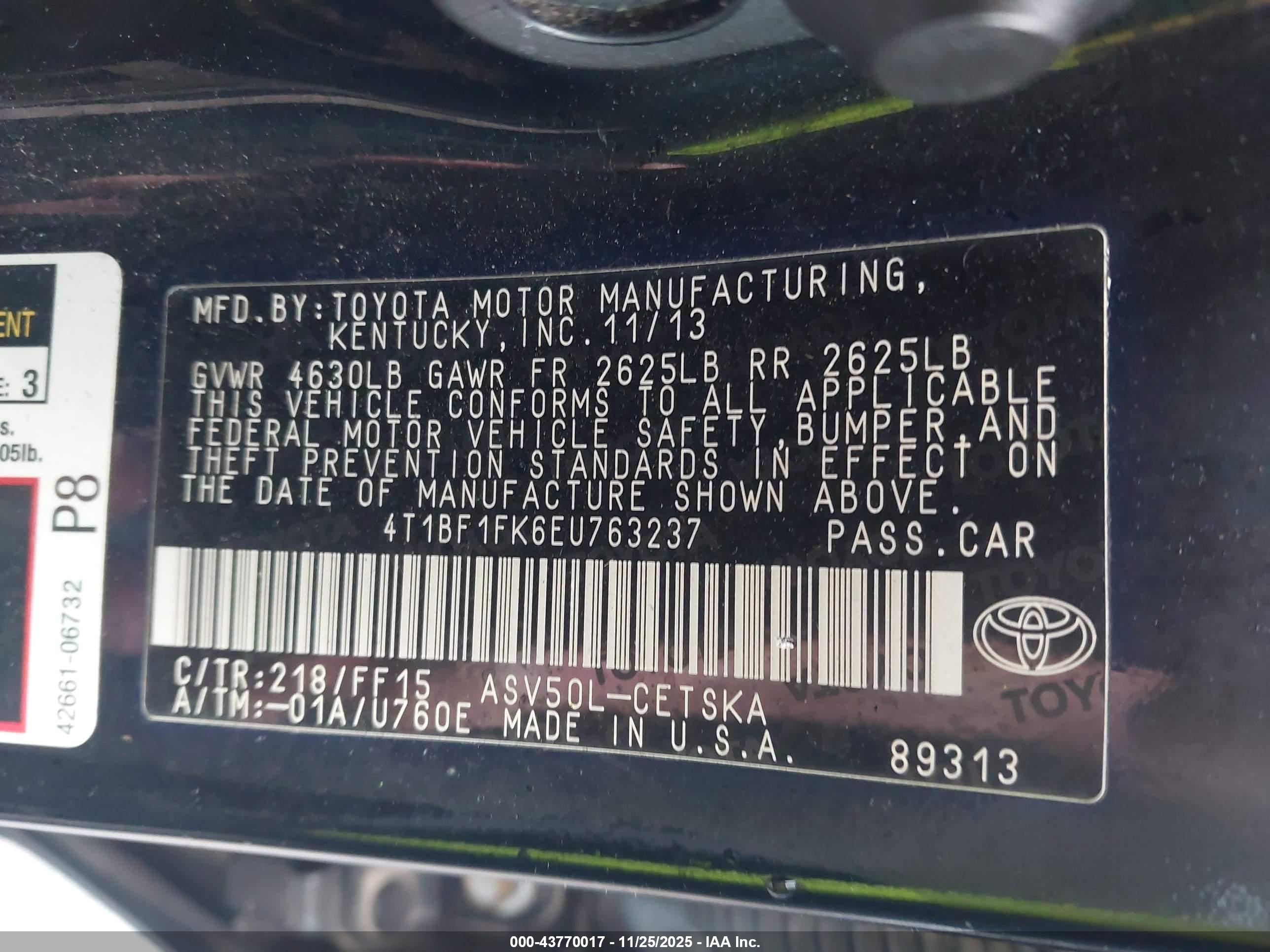TOYOTA CAMRY image 9