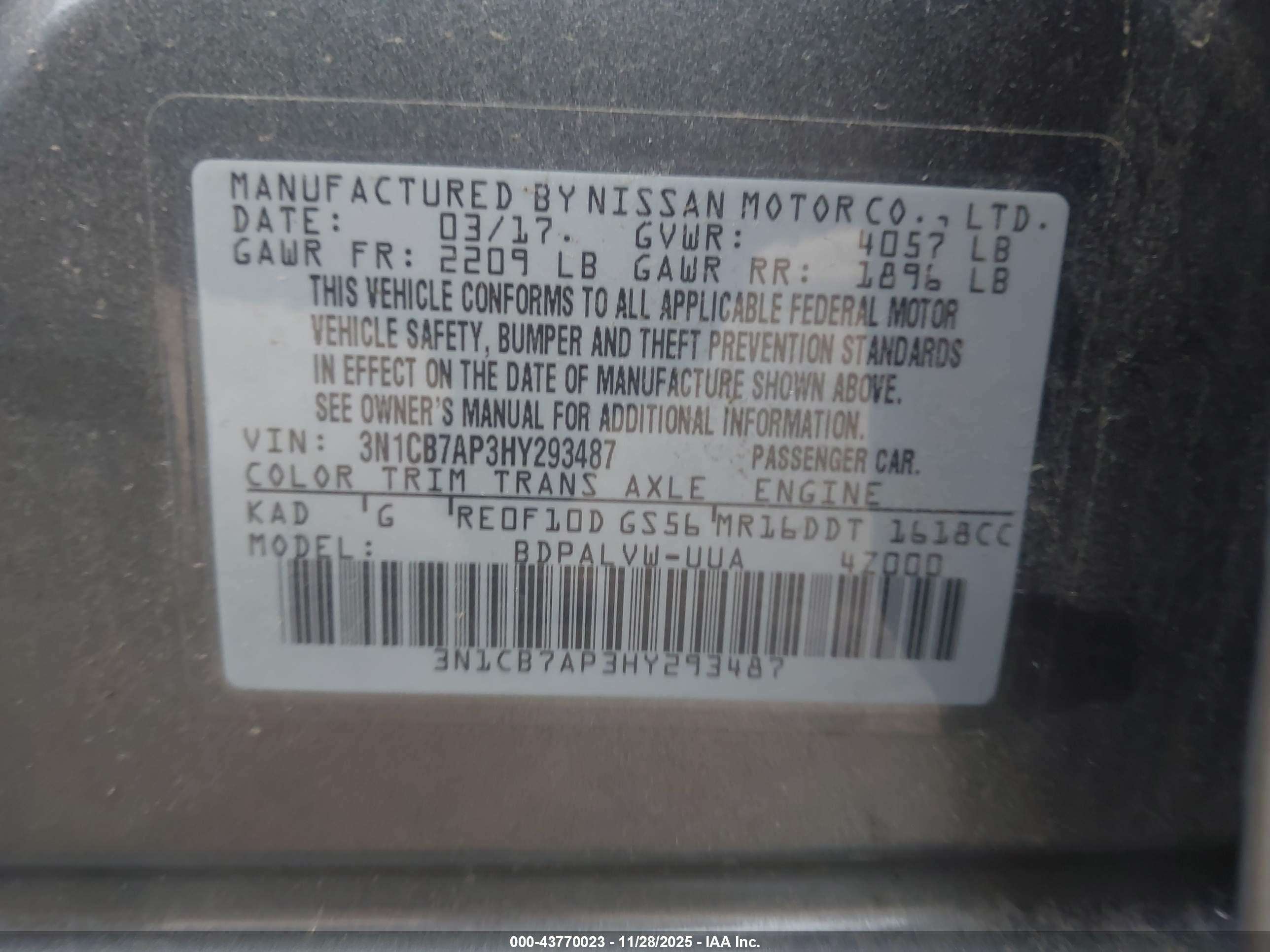 NISSAN SENTRA image 9