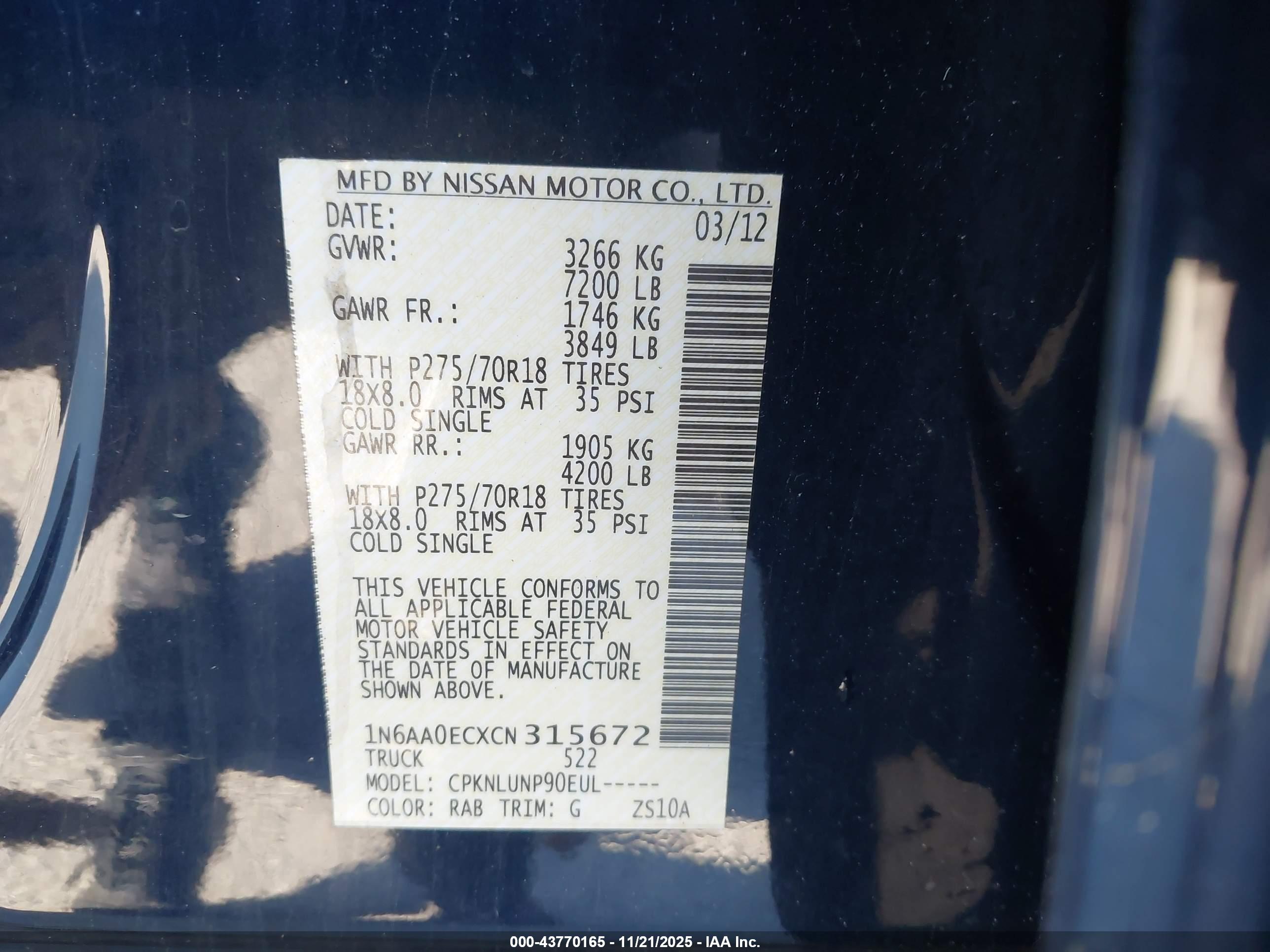 NISSAN TITAN image 9