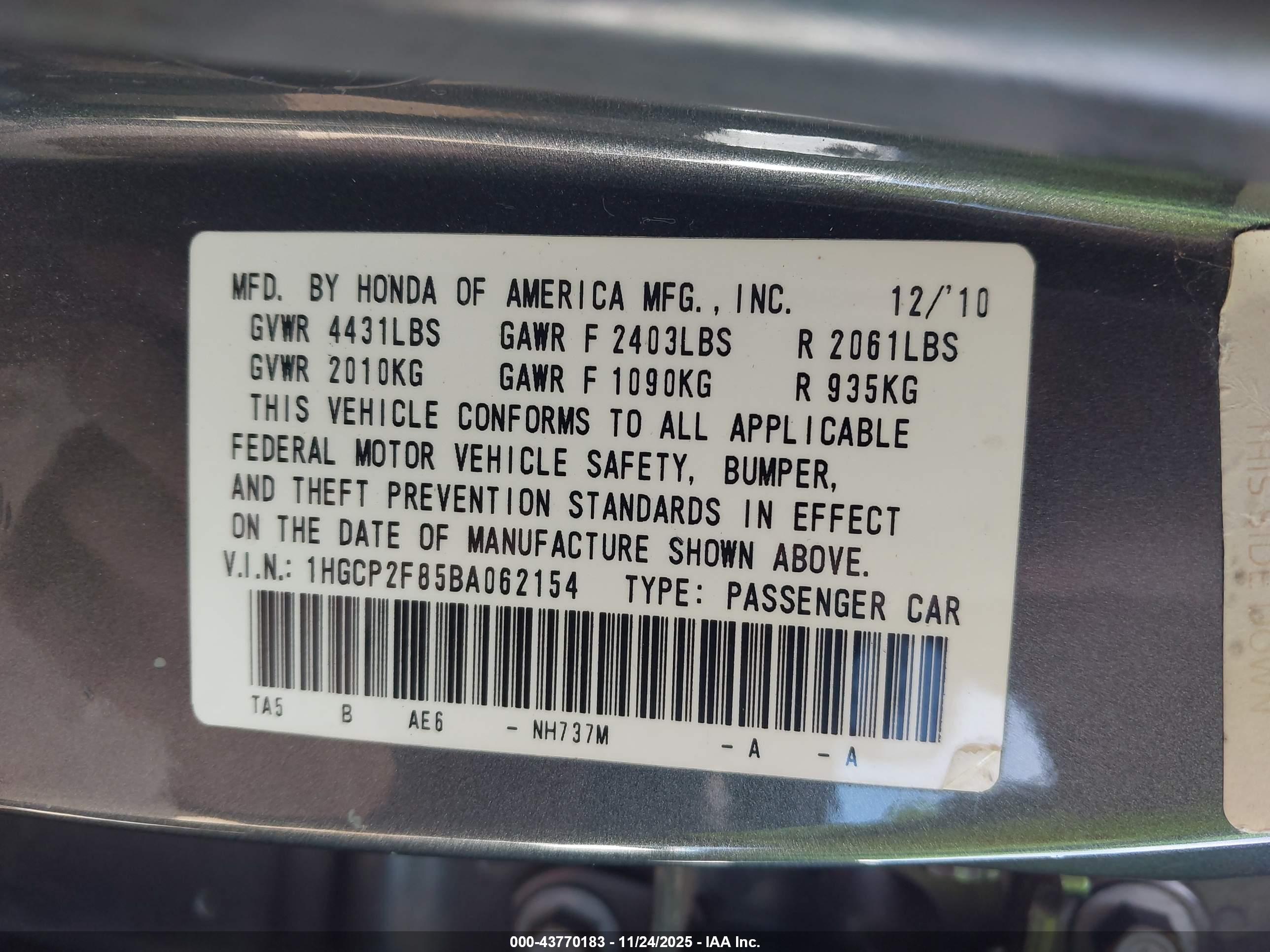 HONDA ACCORD image 9