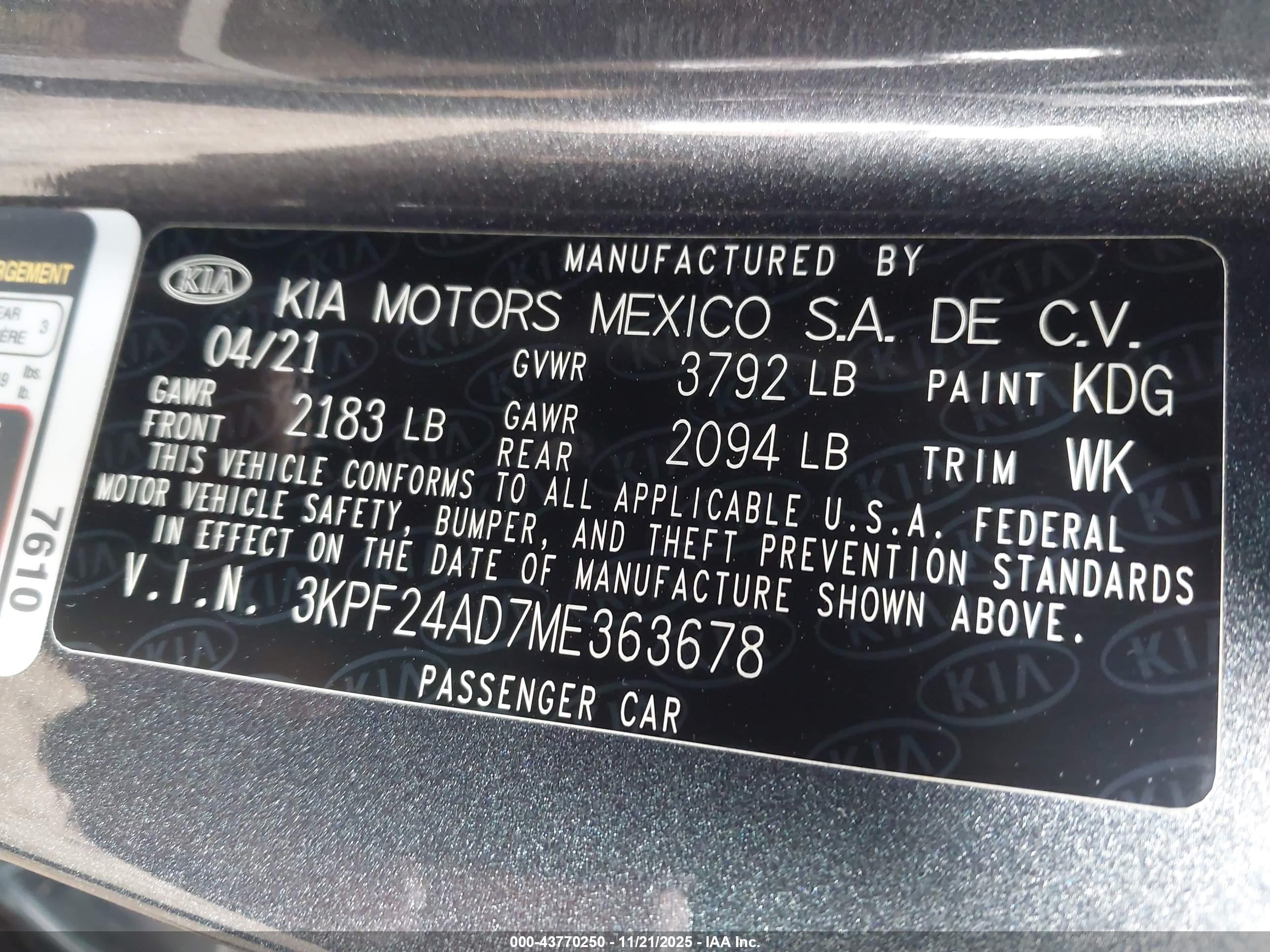 KIA FORTE image 9