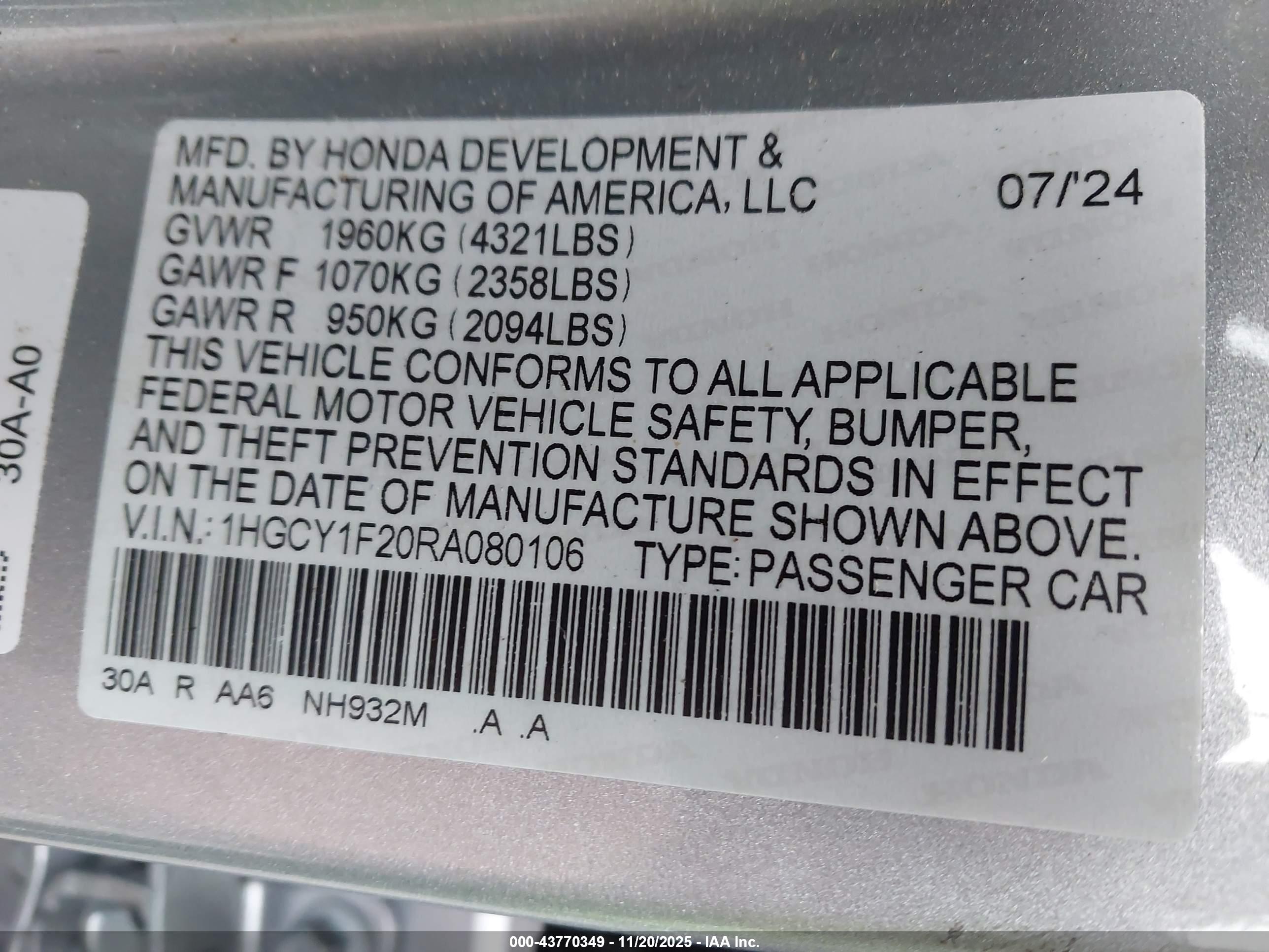 HONDA ACCORD image 9