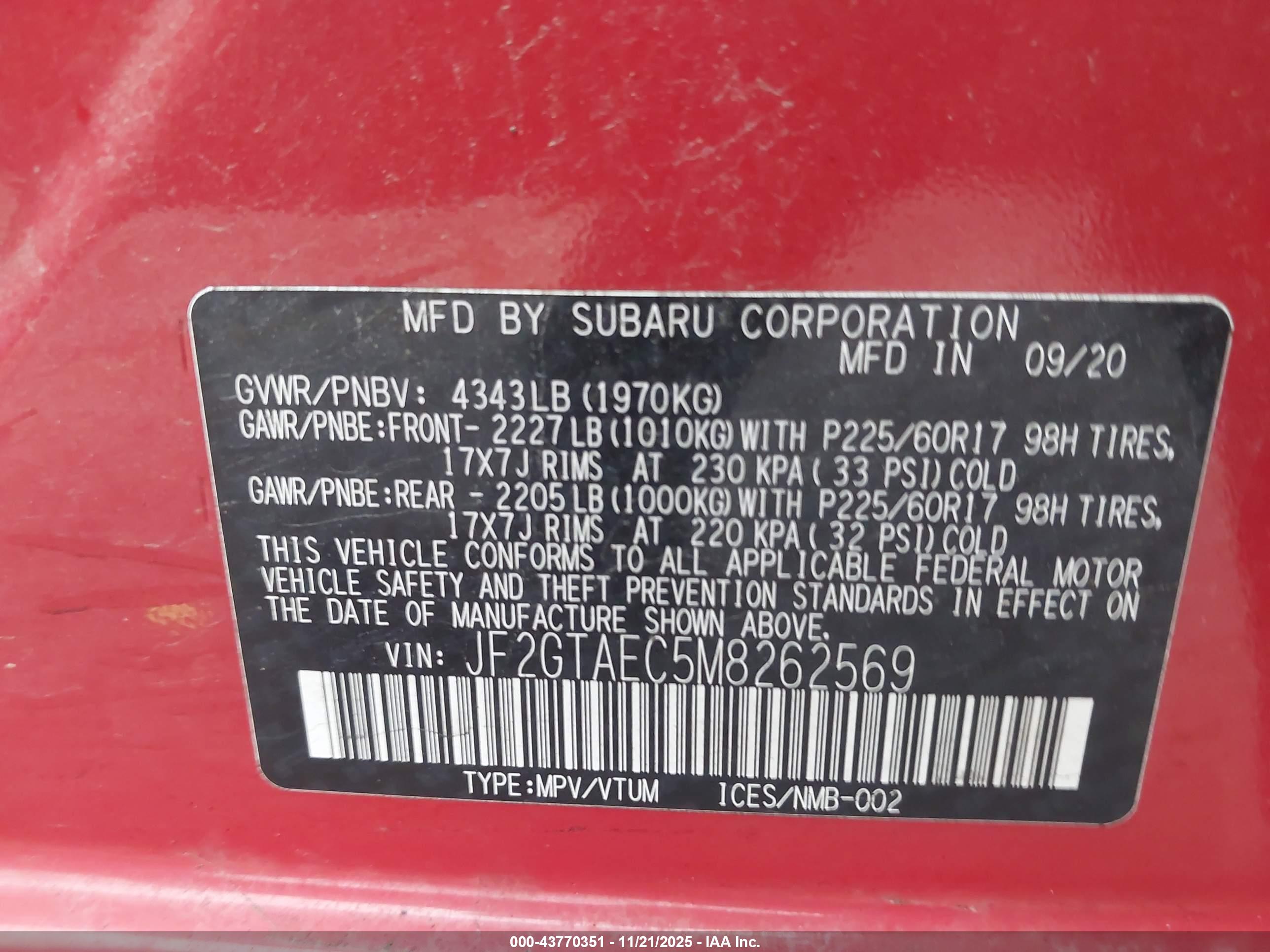 SUBARU CROSSTREK image 9