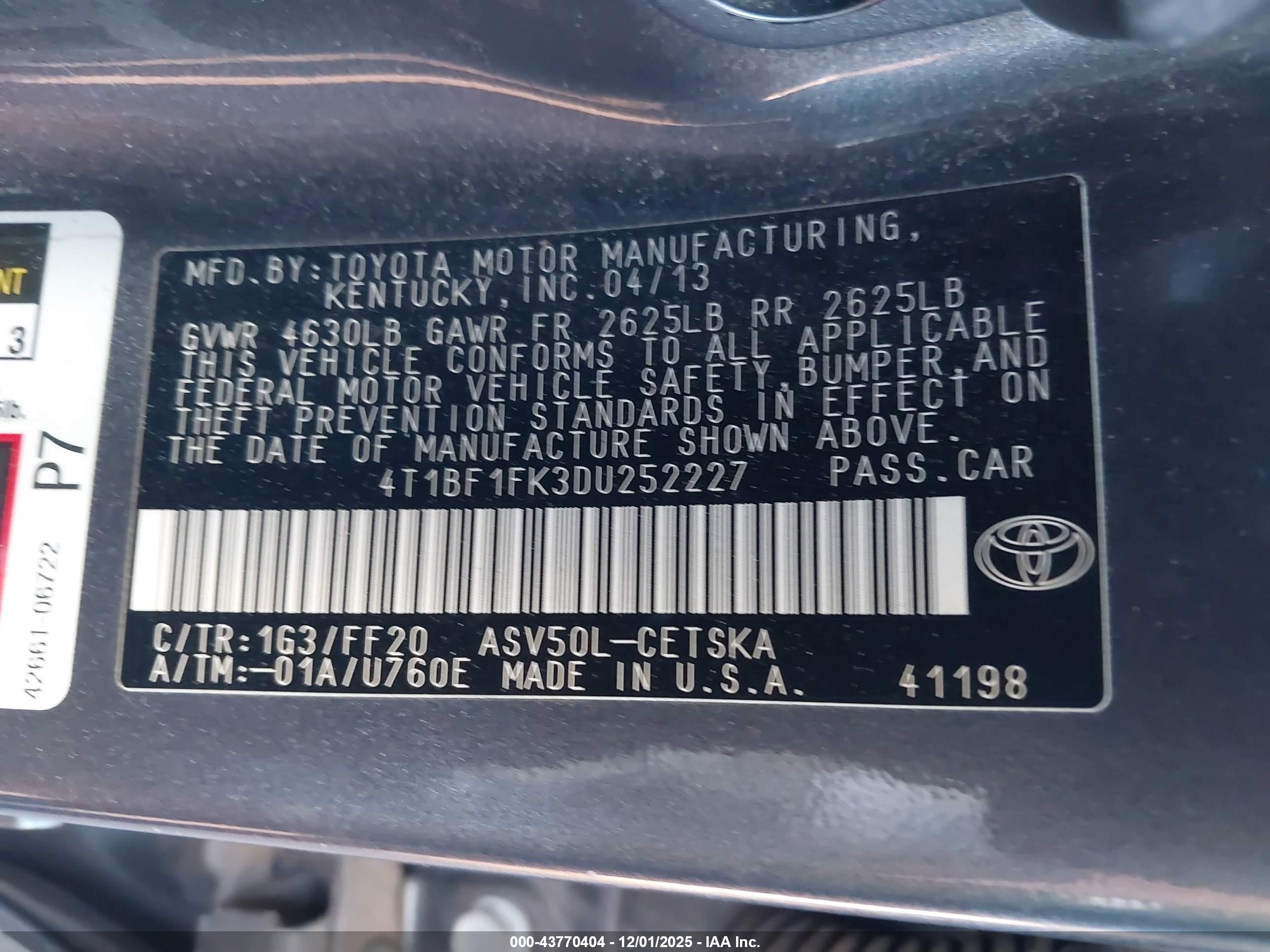 TOYOTA CAMRY image 9