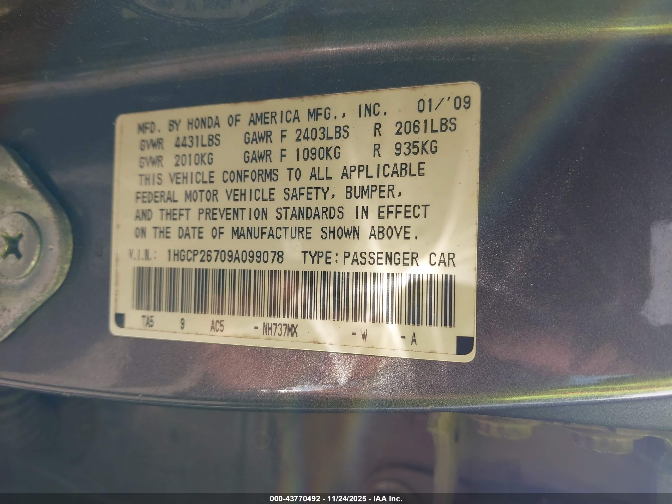 HONDA ACCORD image 9