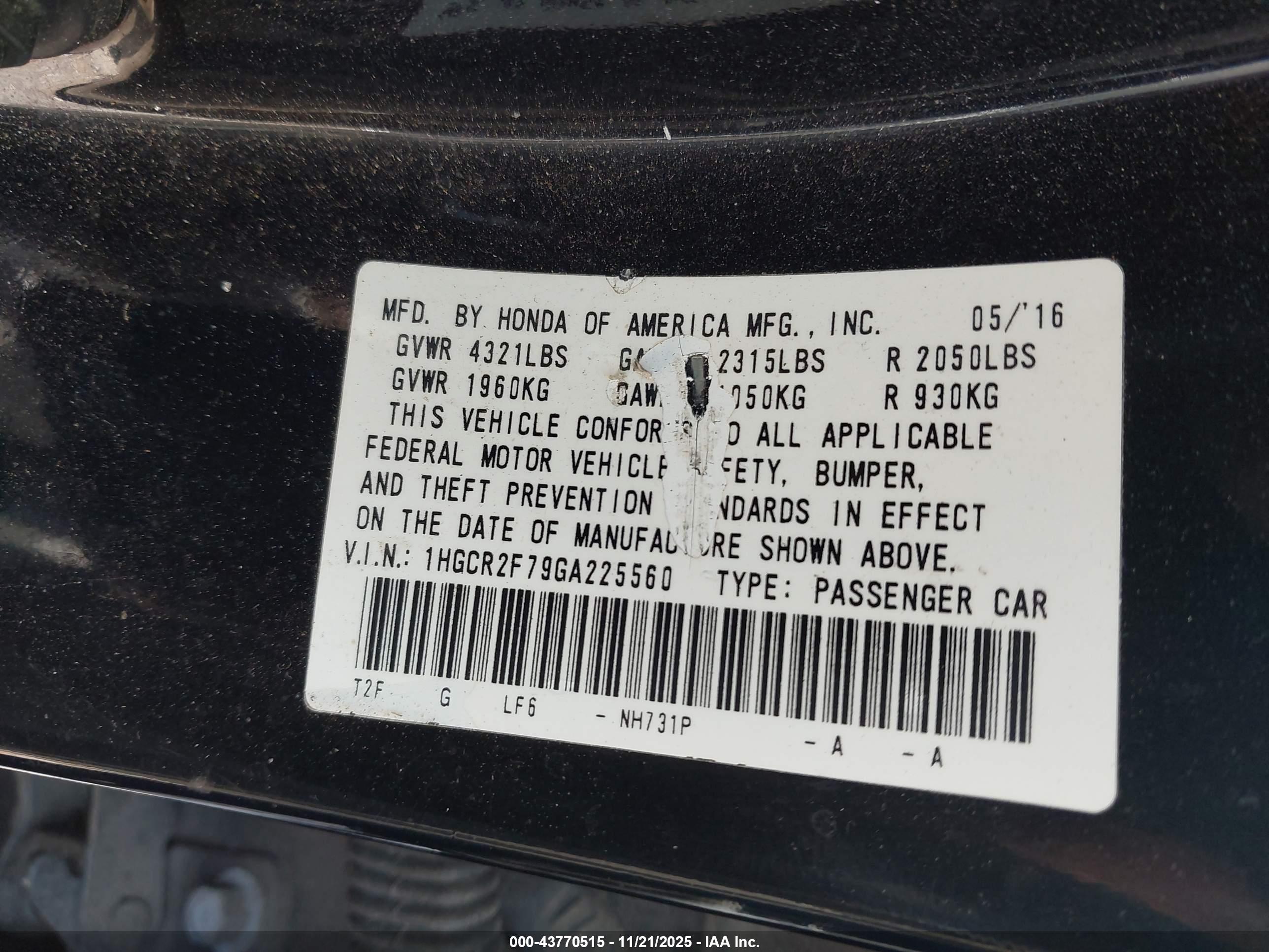 HONDA ACCORD image 9