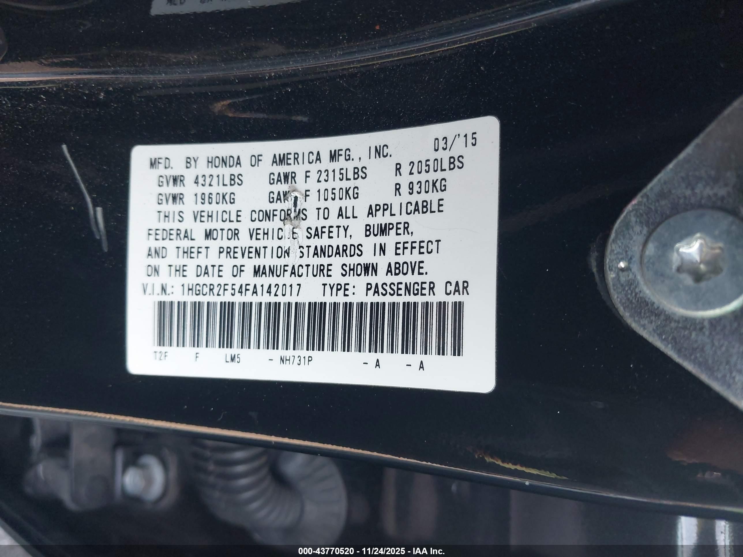 HONDA ACCORD image 9