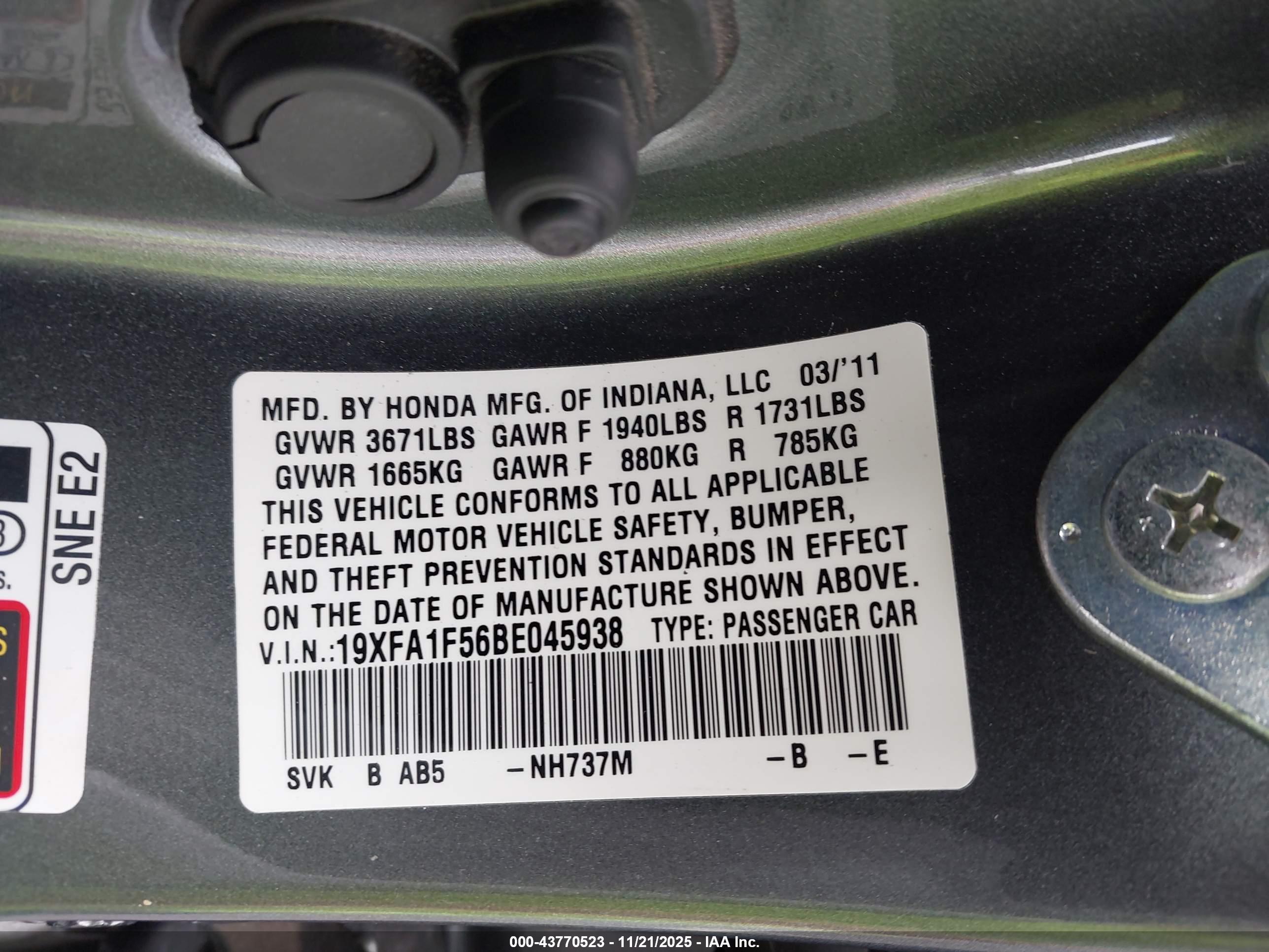 HONDA CIVIC image 9
