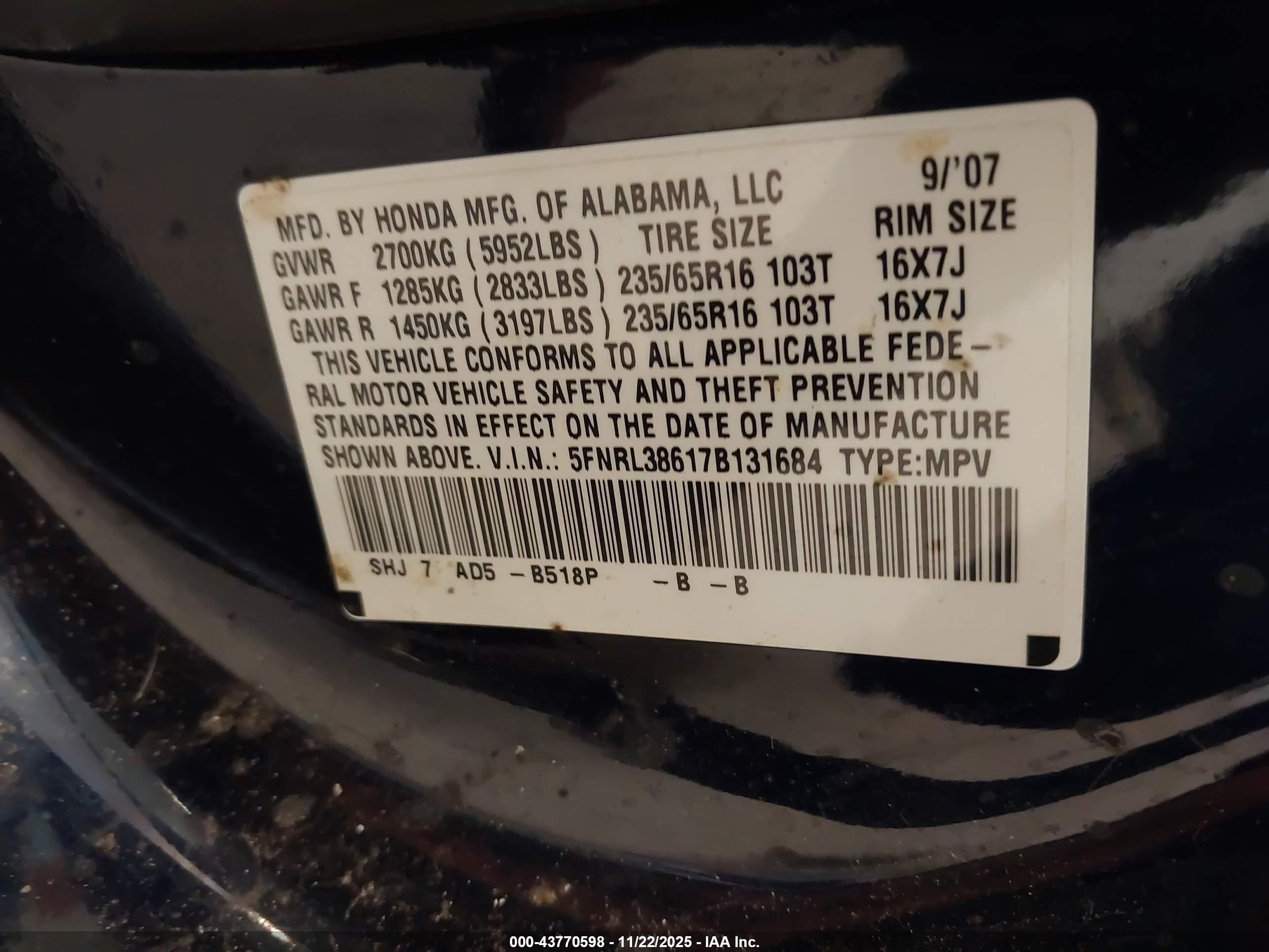 HONDA ODYSSEY image 9