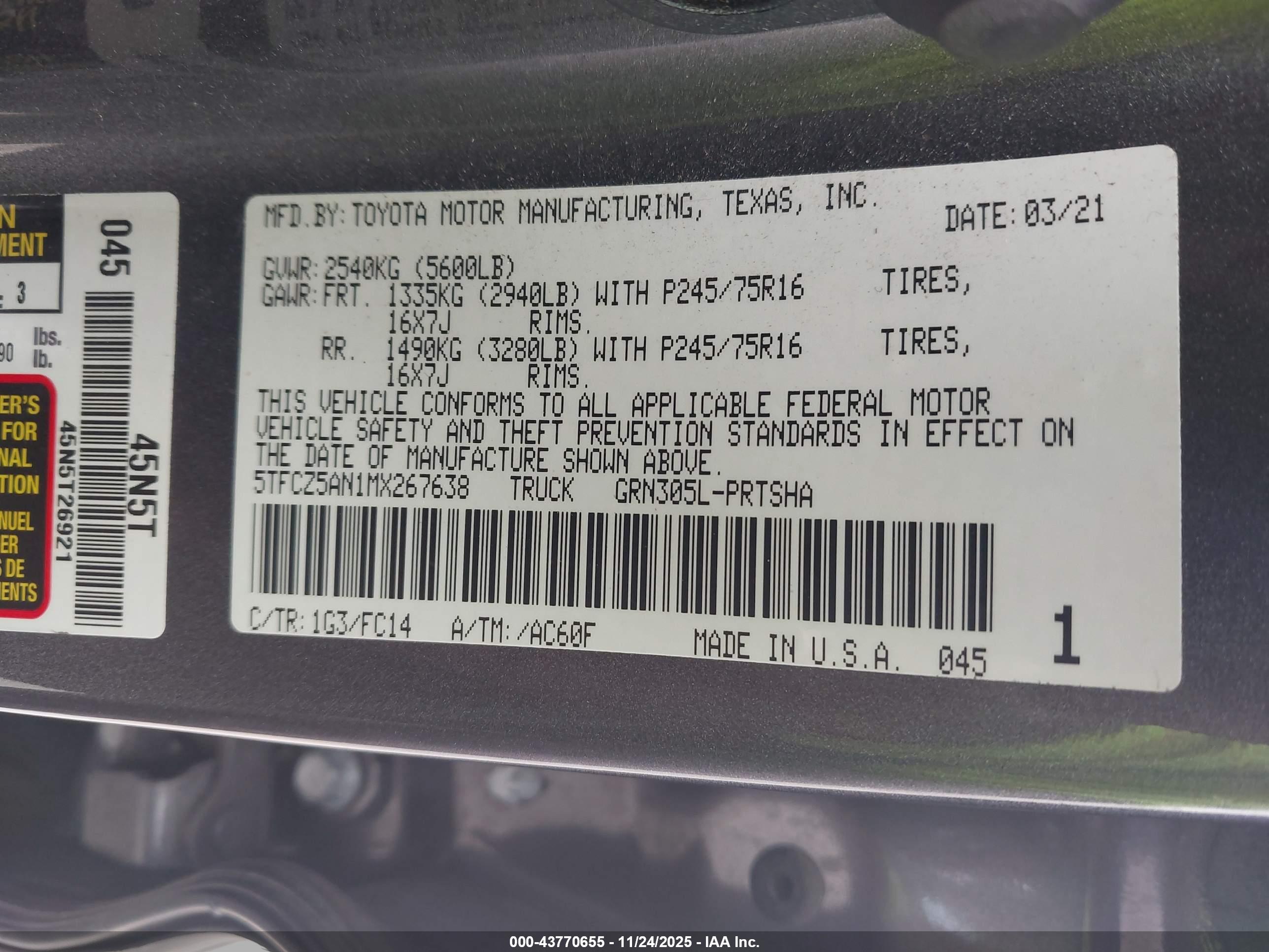 TOYOTA TACOMA image 9