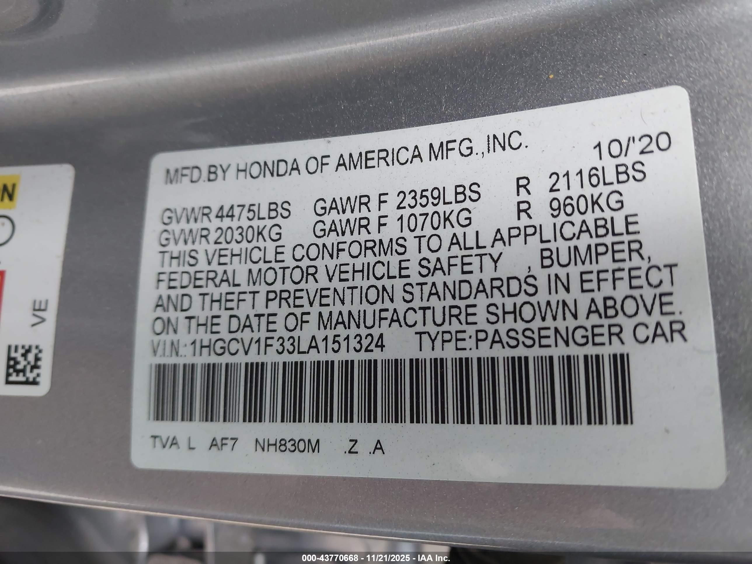 HONDA ACCORD image 9