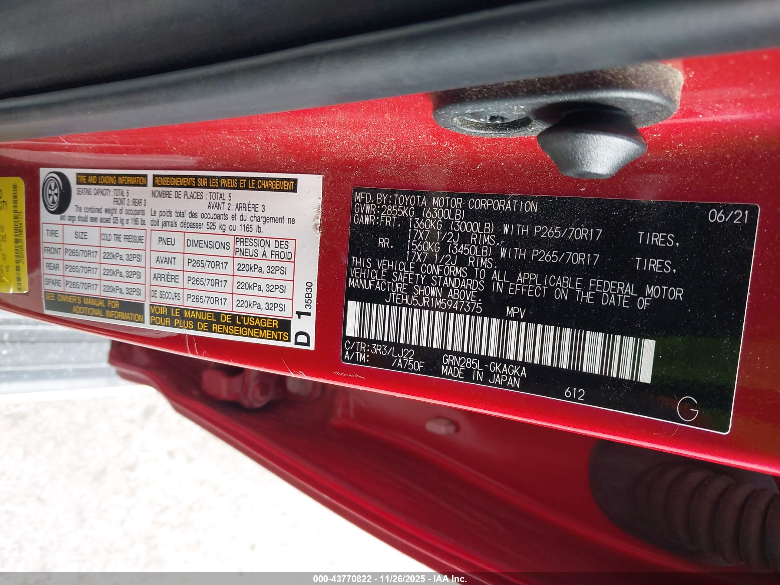 TOYOTA 4RUNNER image 9