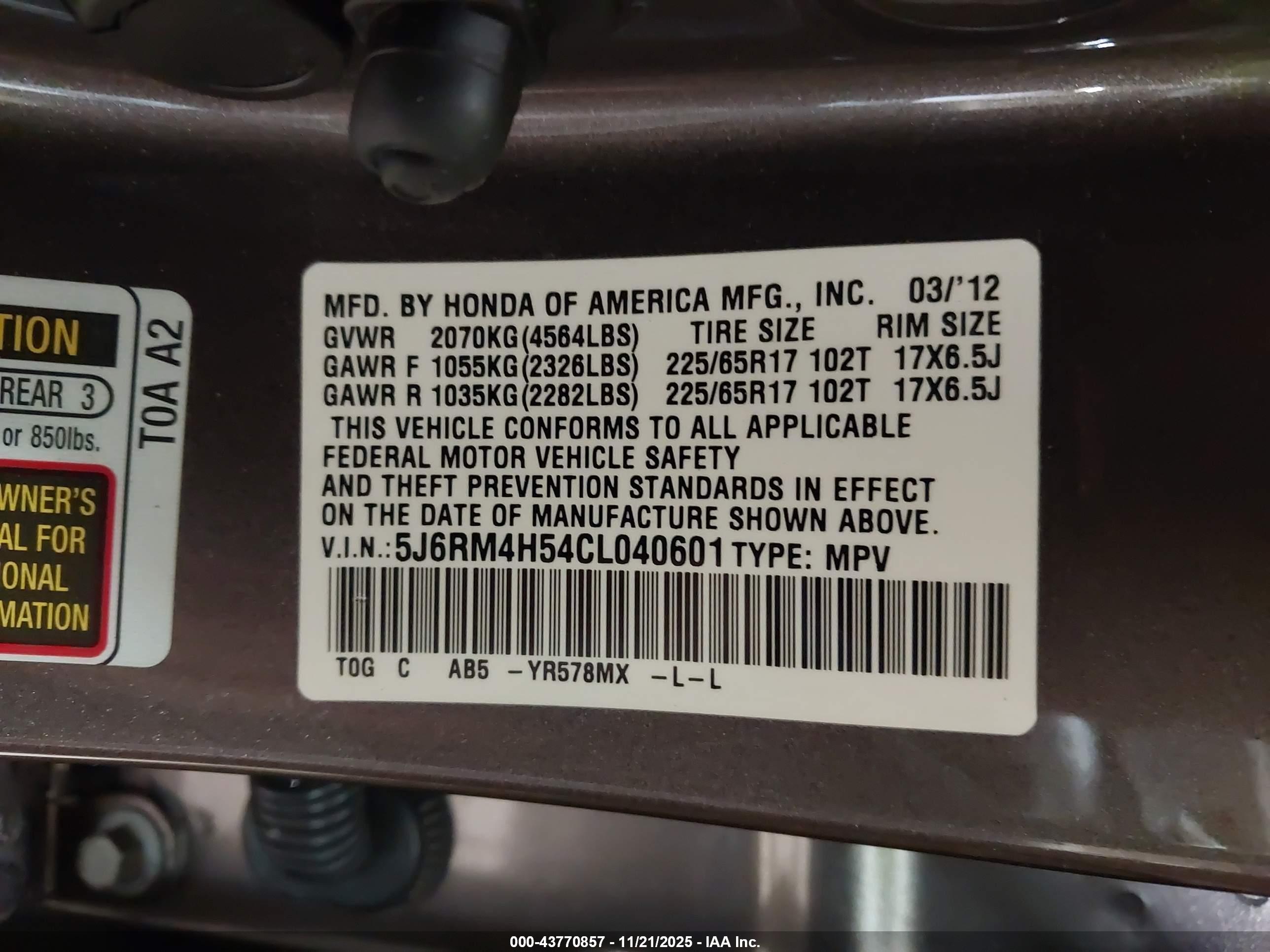 HONDA CR-V image 9