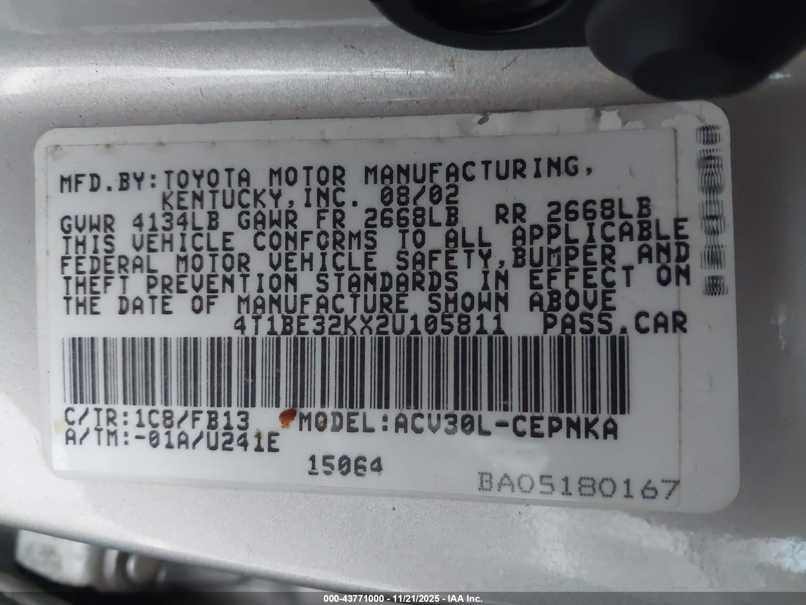 TOYOTA CAMRY image 9