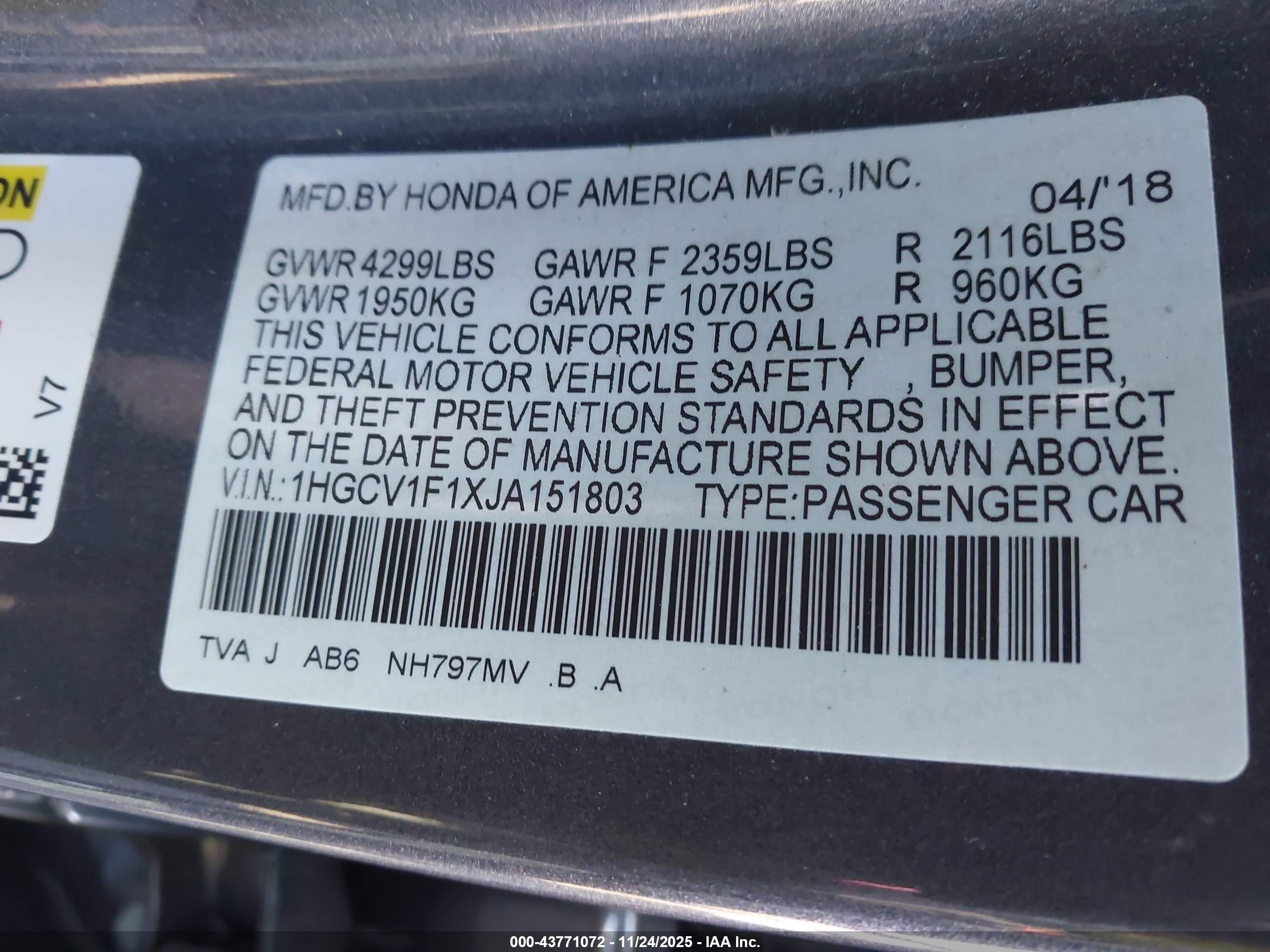 HONDA ACCORD image 9
