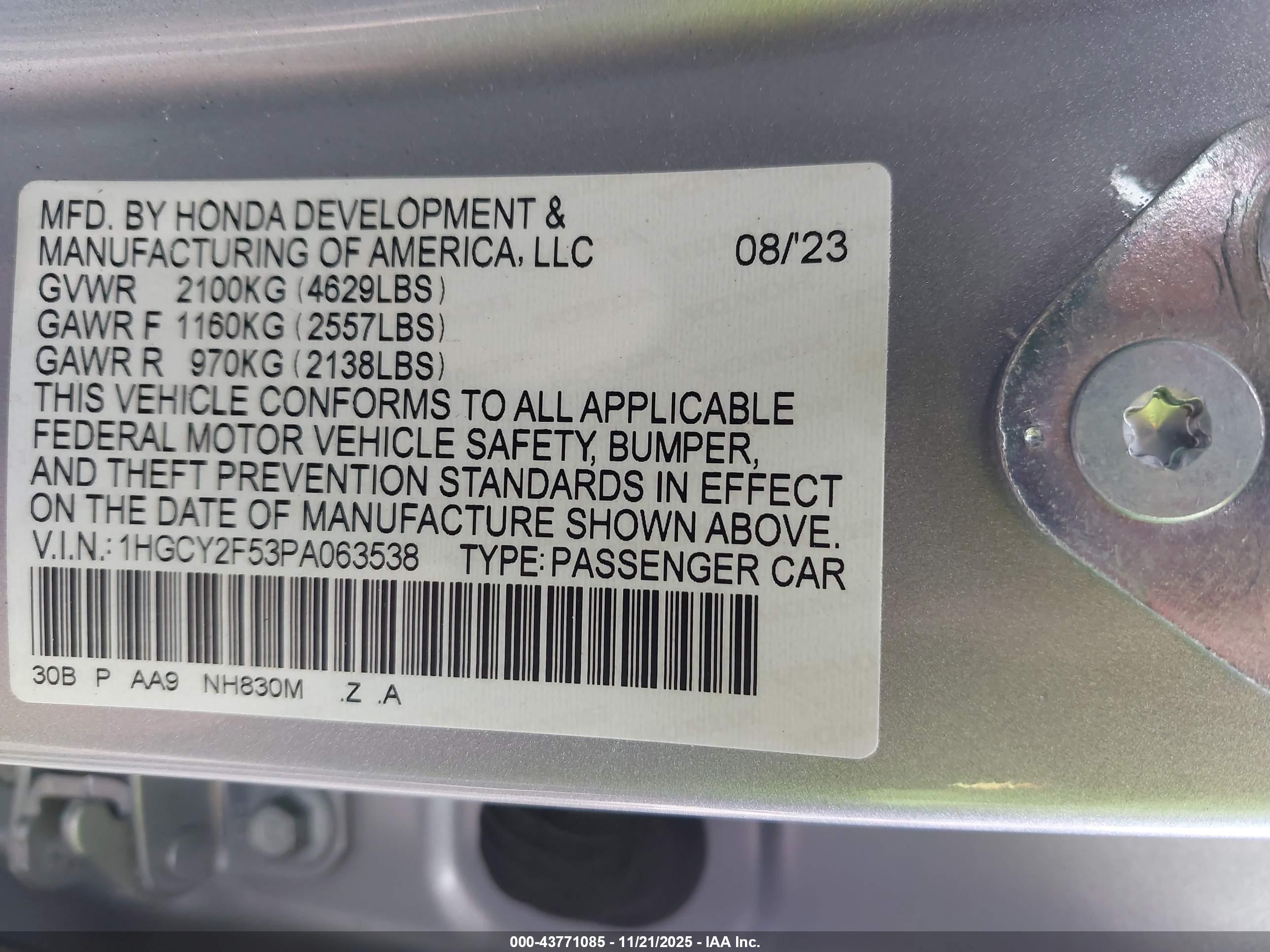 HONDA ACCORD image 9