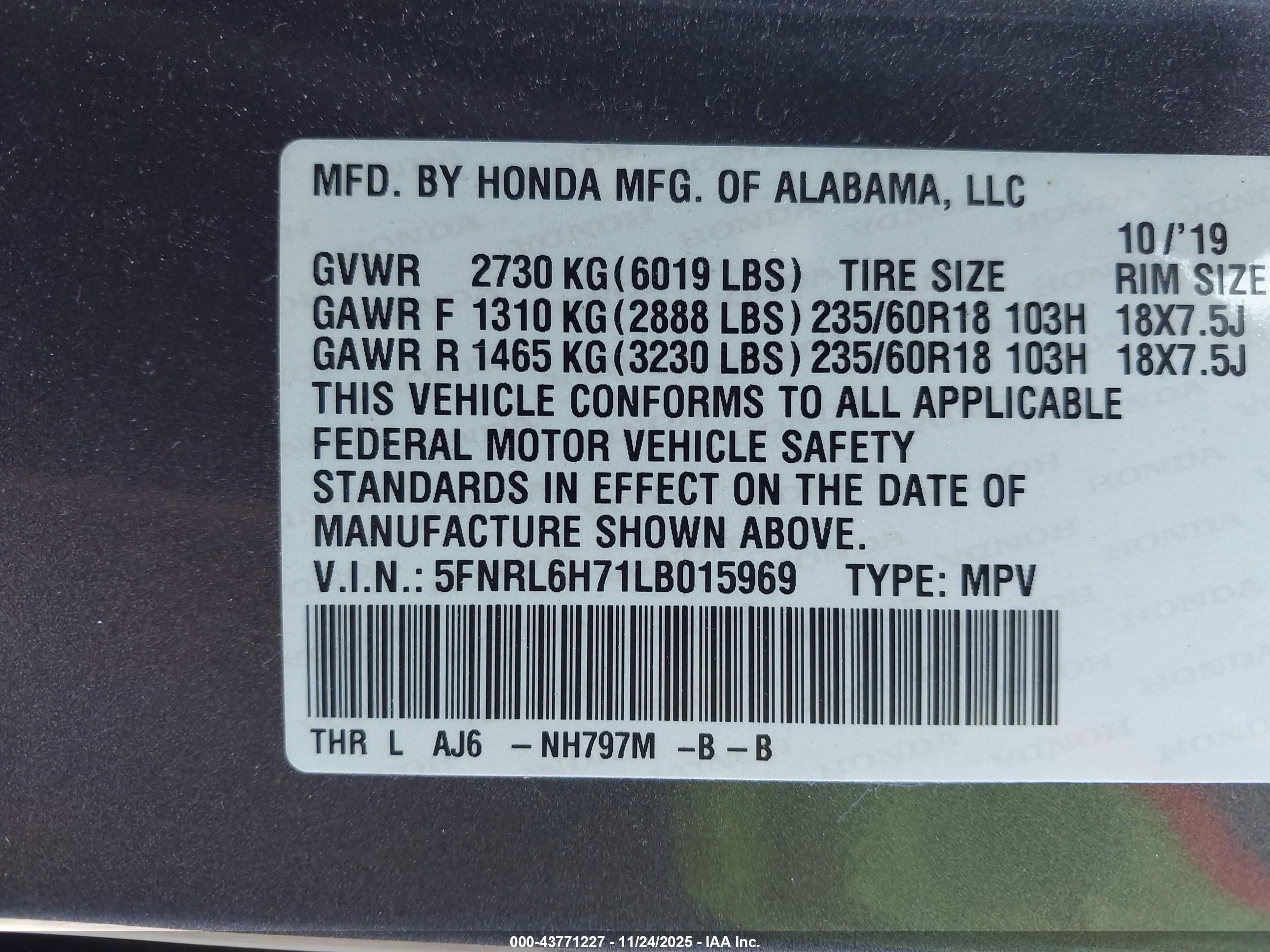 HONDA ODYSSEY image 9