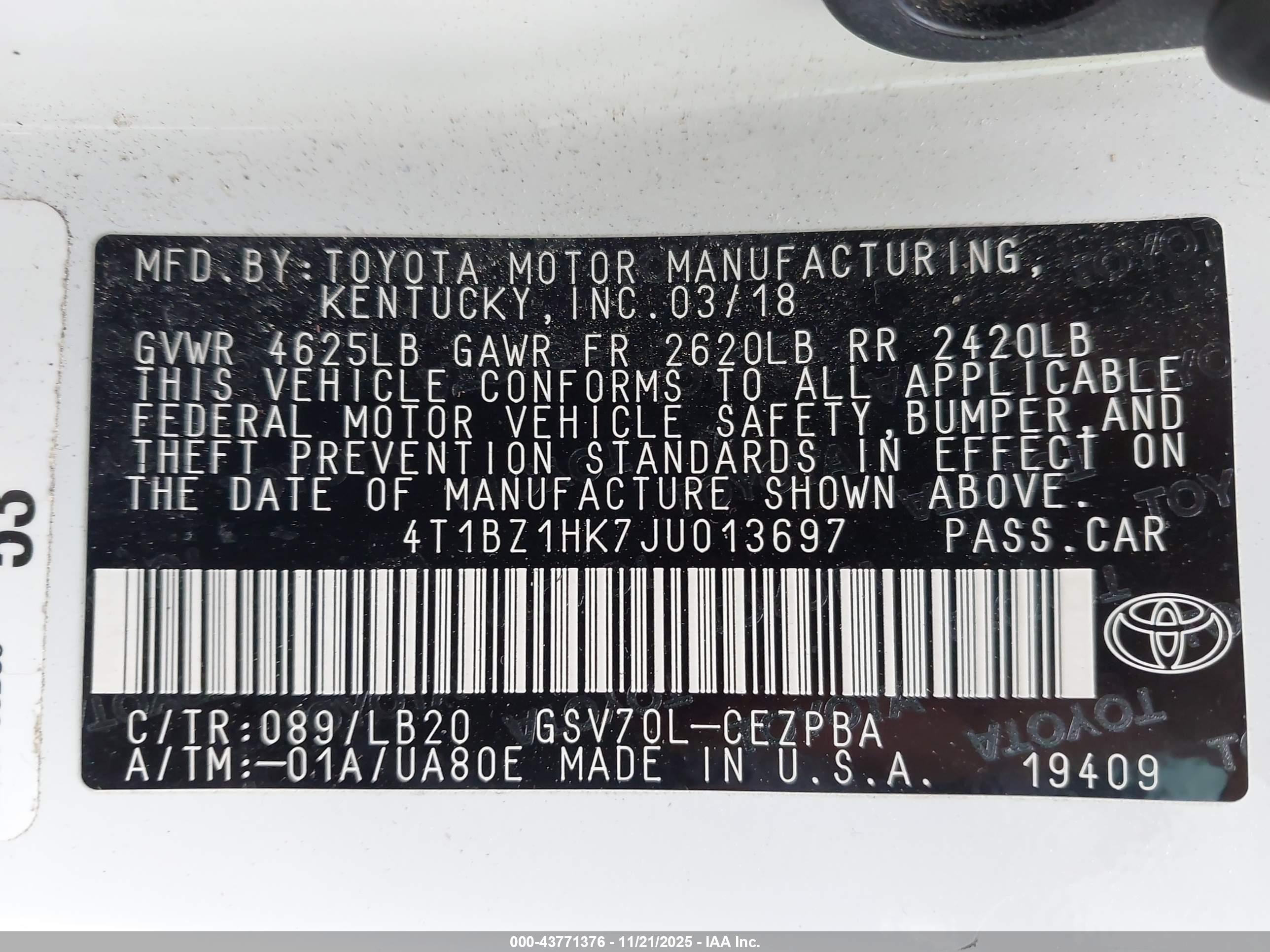 TOYOTA CAMRY image 9
