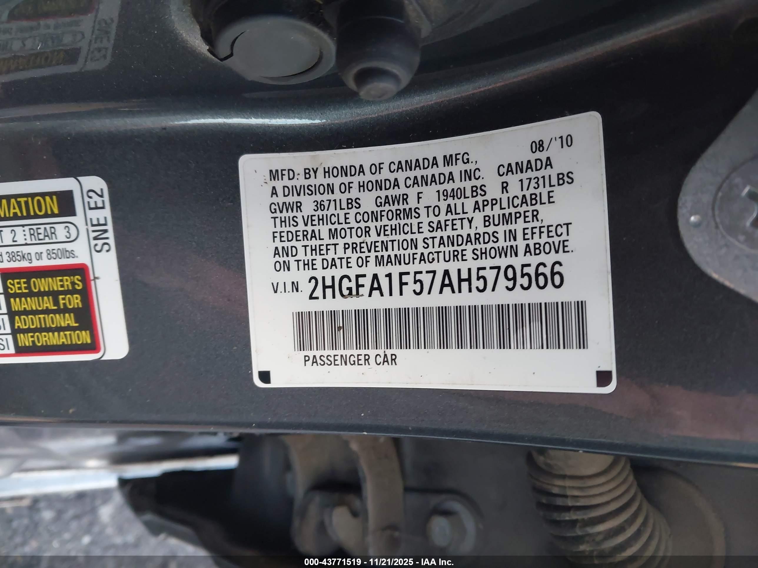 HONDA CIVIC image 9