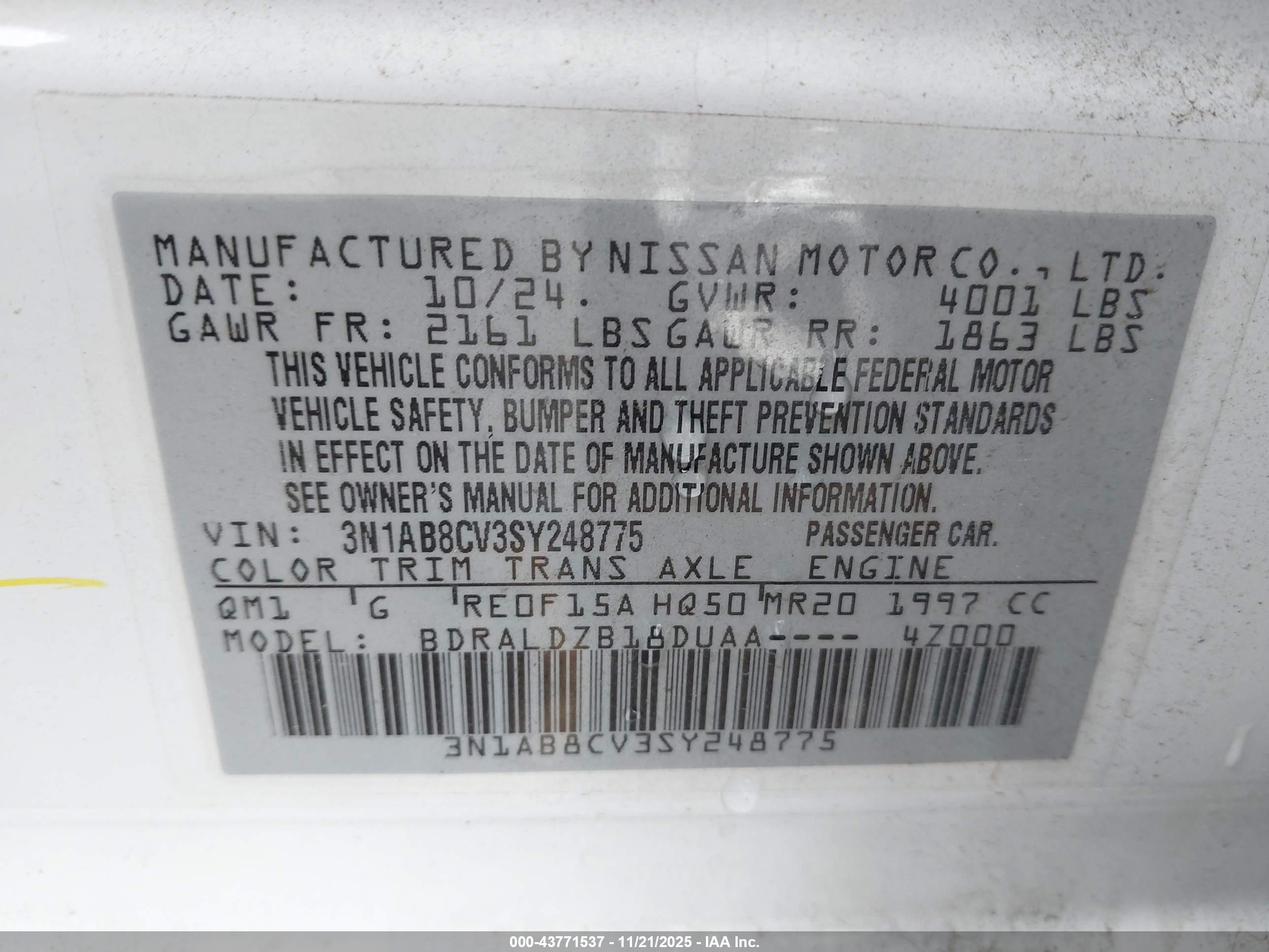 NISSAN SENTRA image 9