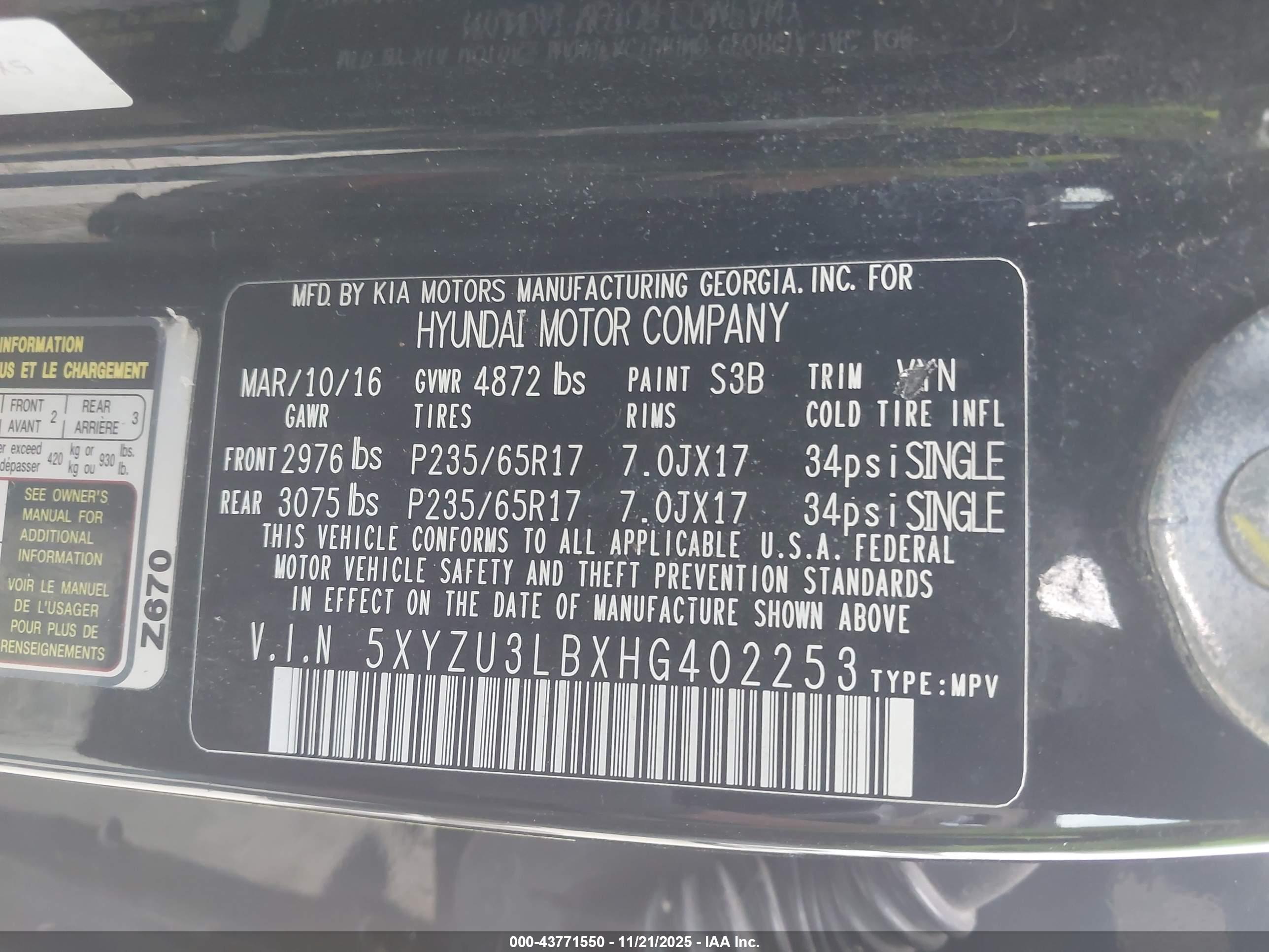 HYUNDAI SANTA image 9