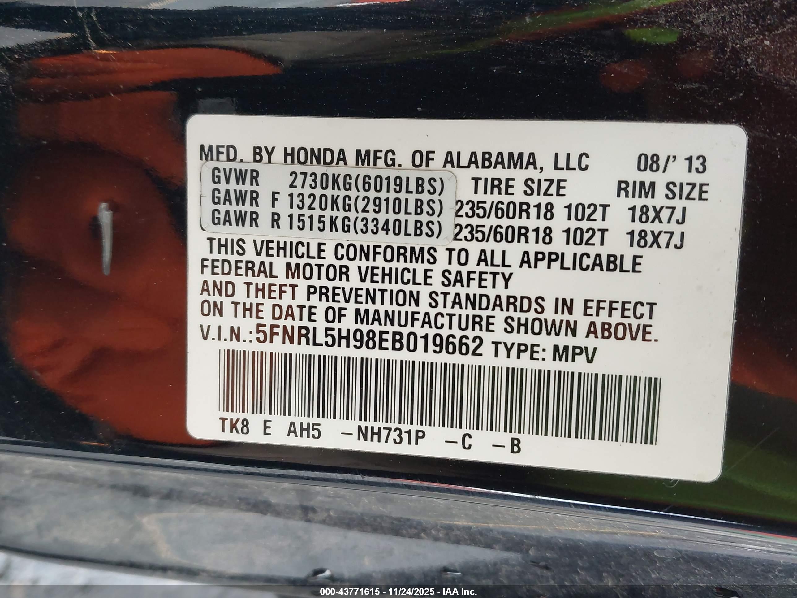 HONDA ODYSSEY image 9