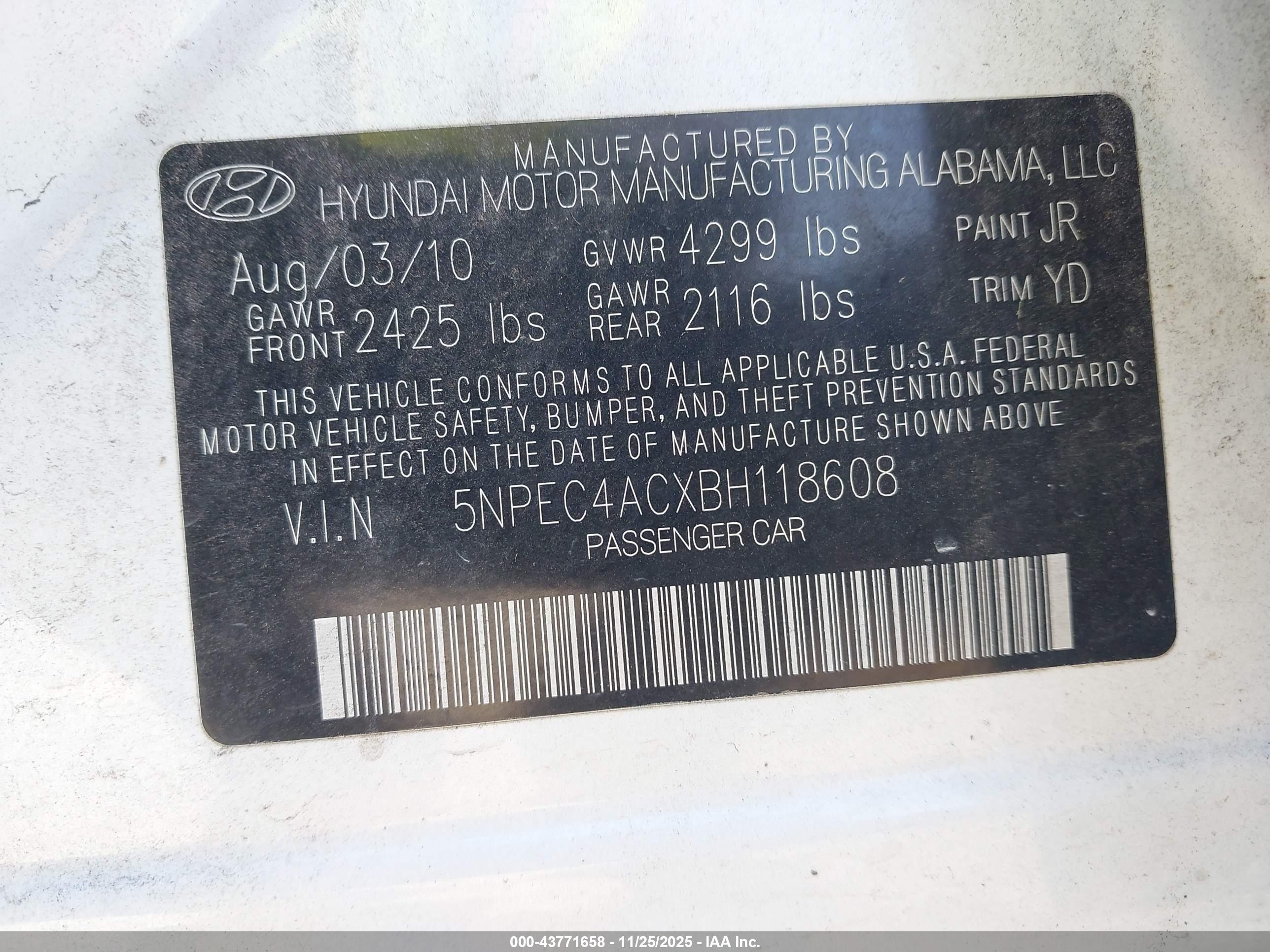 HYUNDAI SONATA image 9