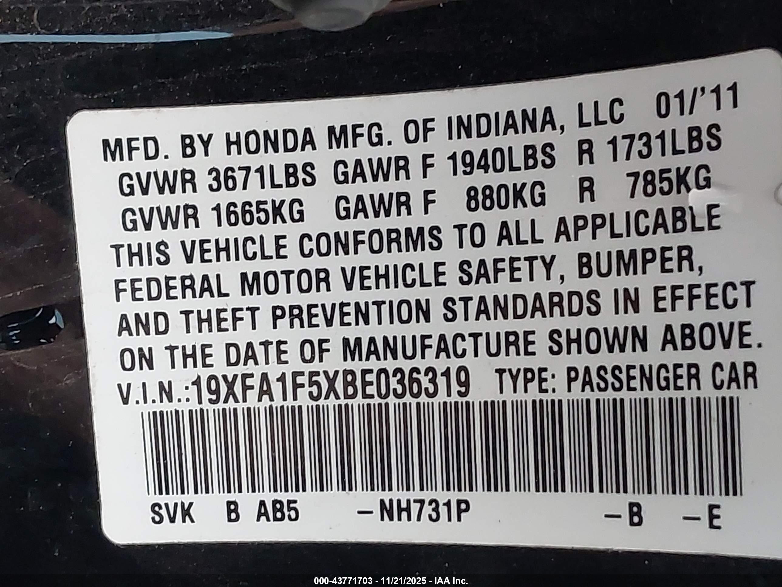 HONDA CIVIC image 9
