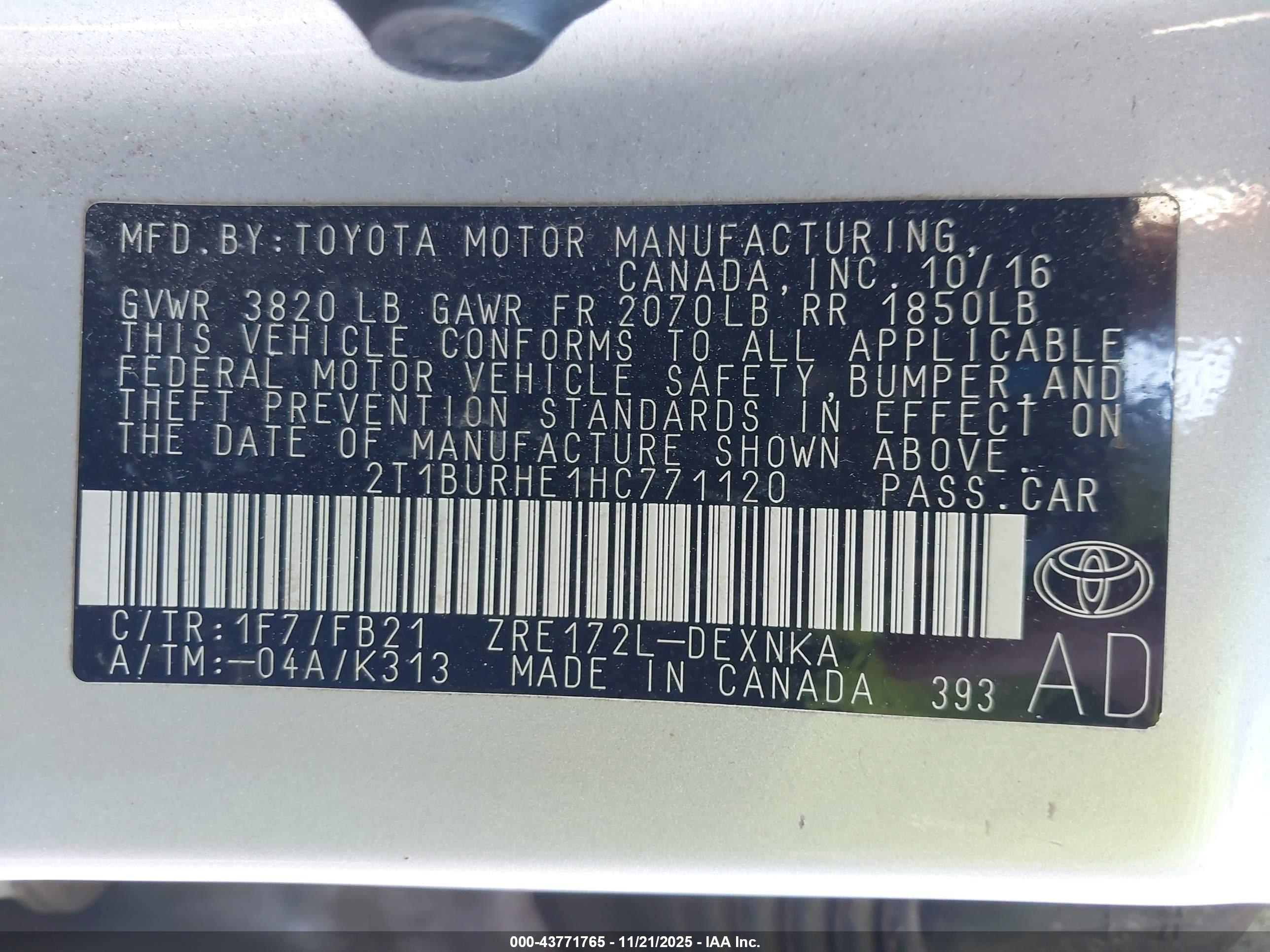 TOYOTA COROLLA image 9
