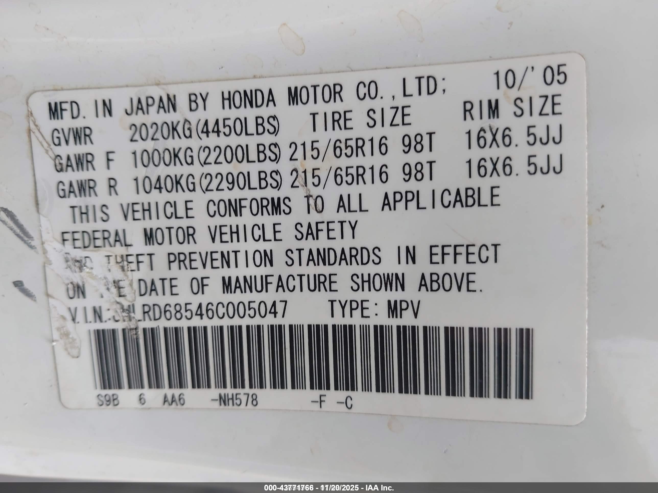 HONDA CR-V image 9