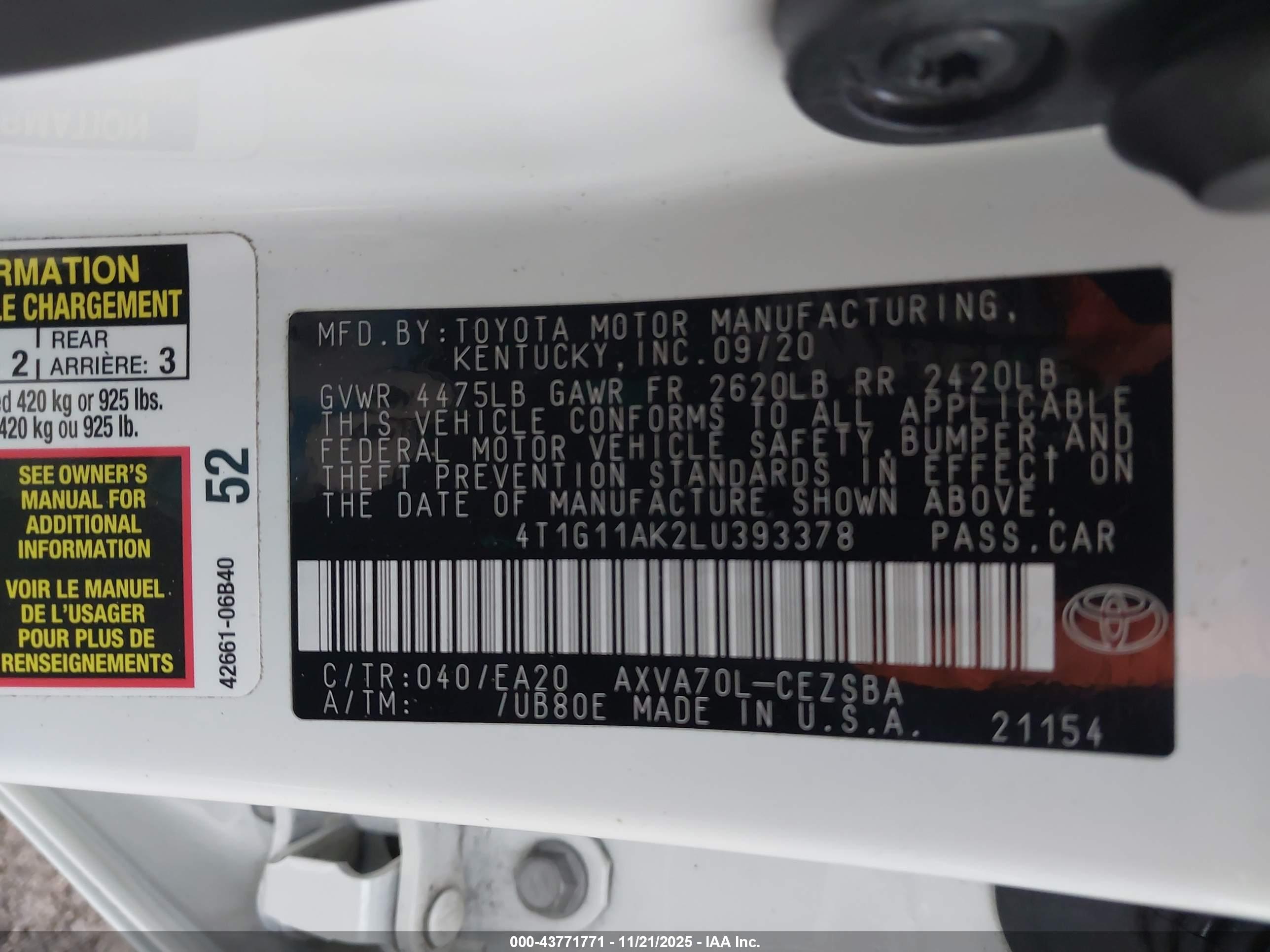 TOYOTA CAMRY image 9