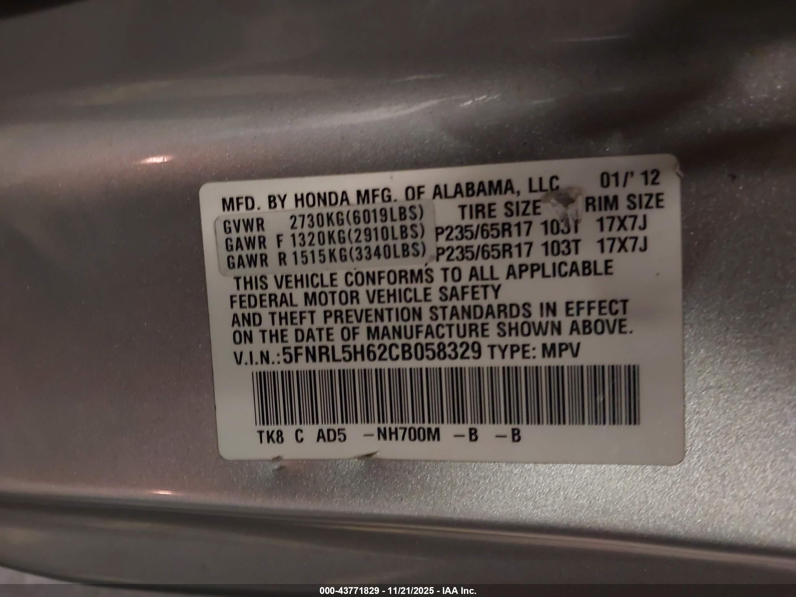 HONDA ODYSSEY image 9
