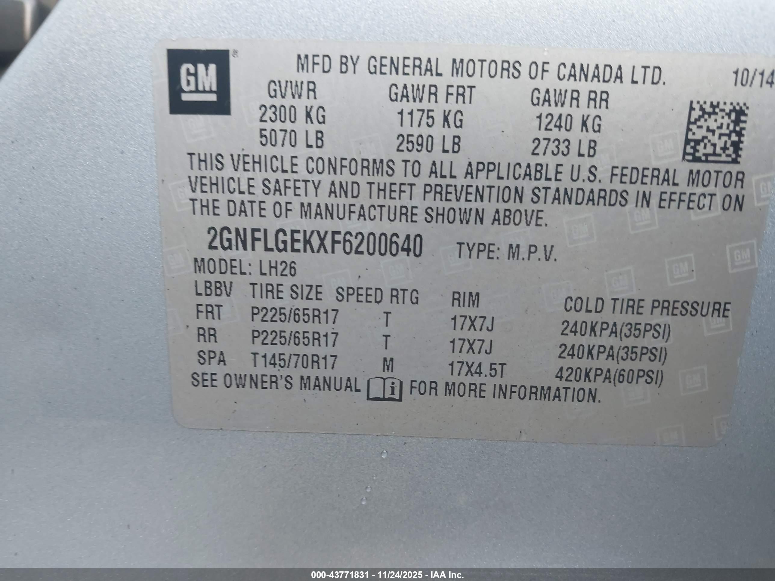 CHEVROLET EQUINOX image 9