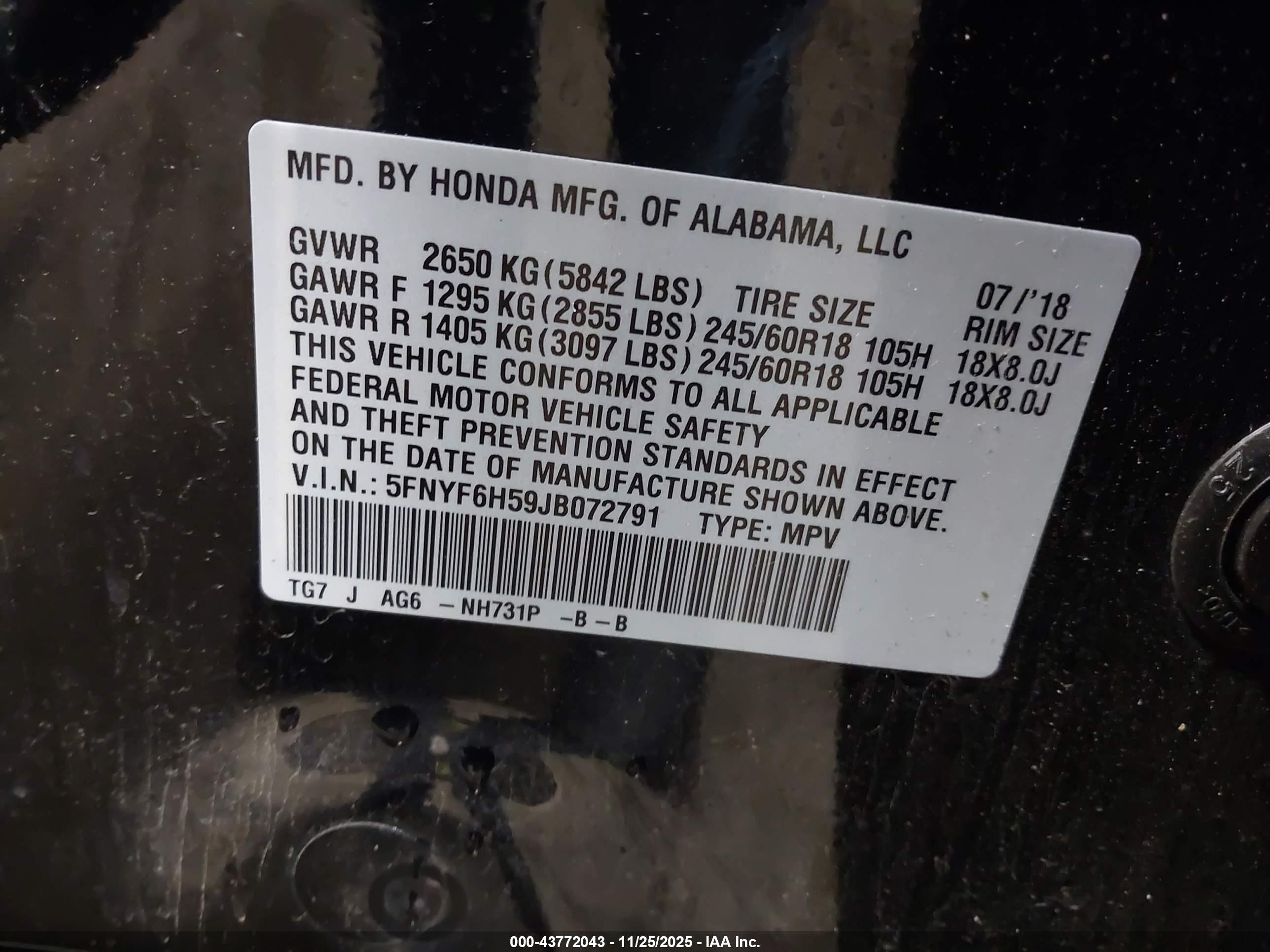 HONDA PILOT image 9