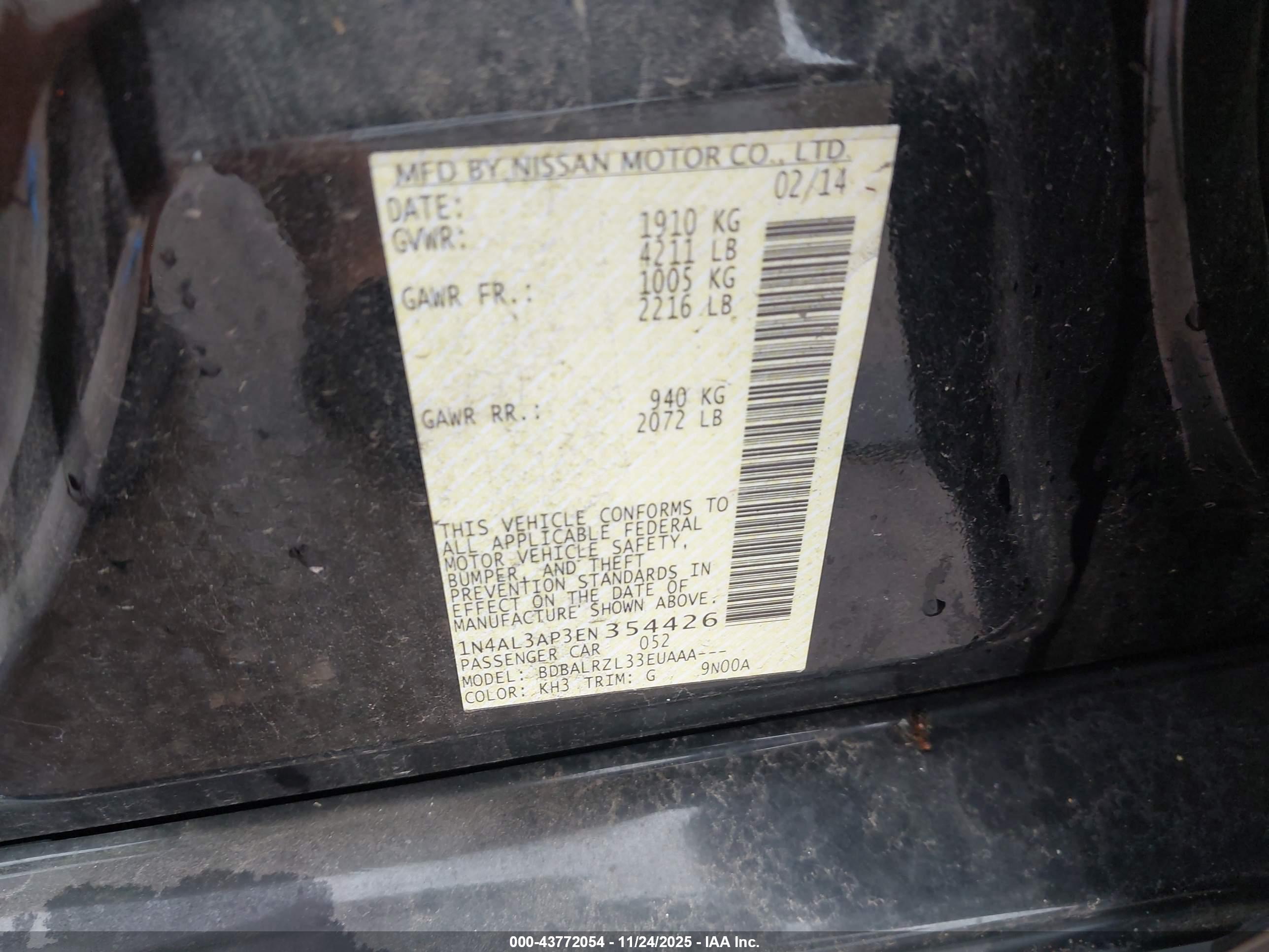 NISSAN ALTIMA image 9