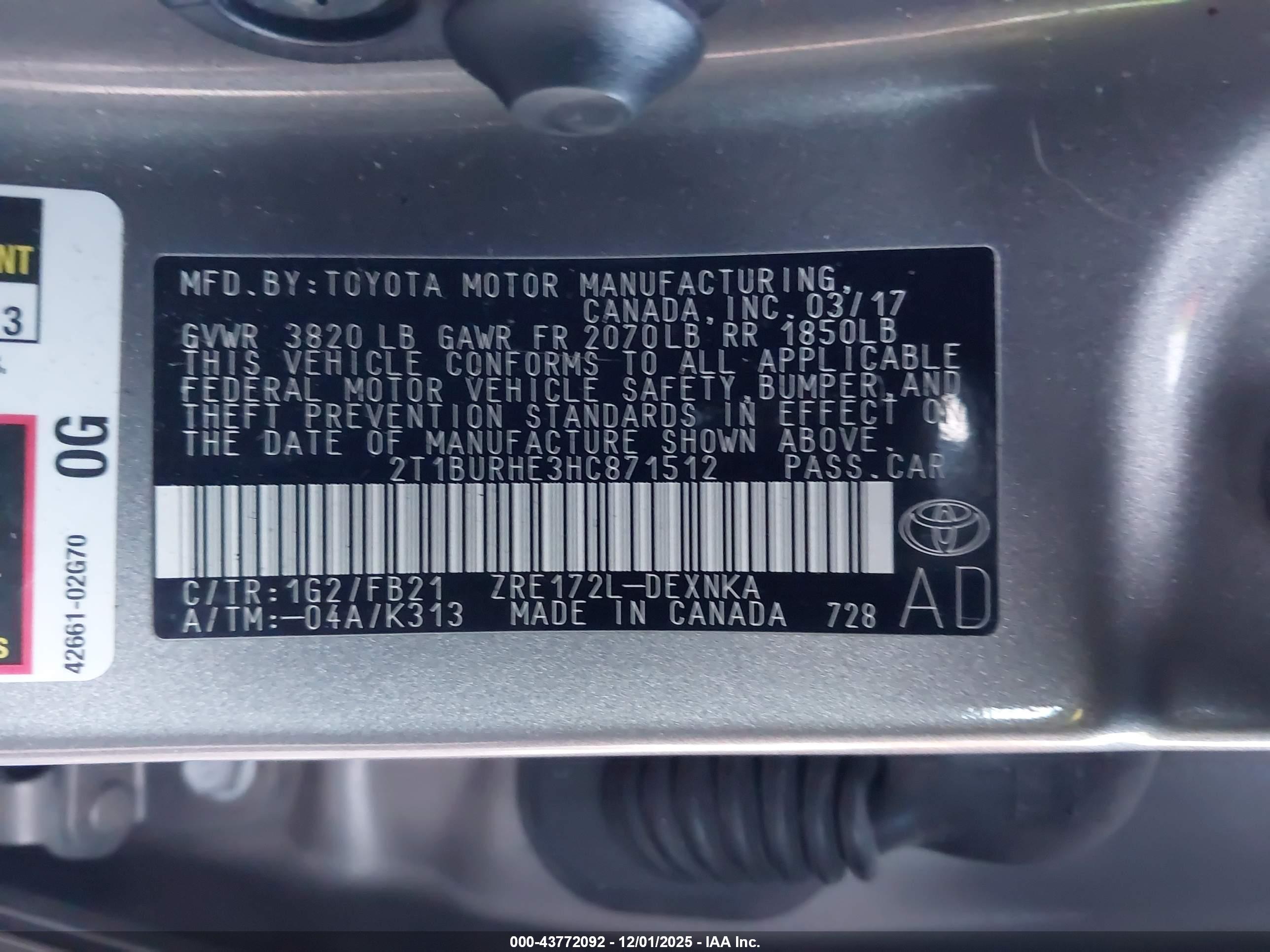 TOYOTA COROLLA image 9