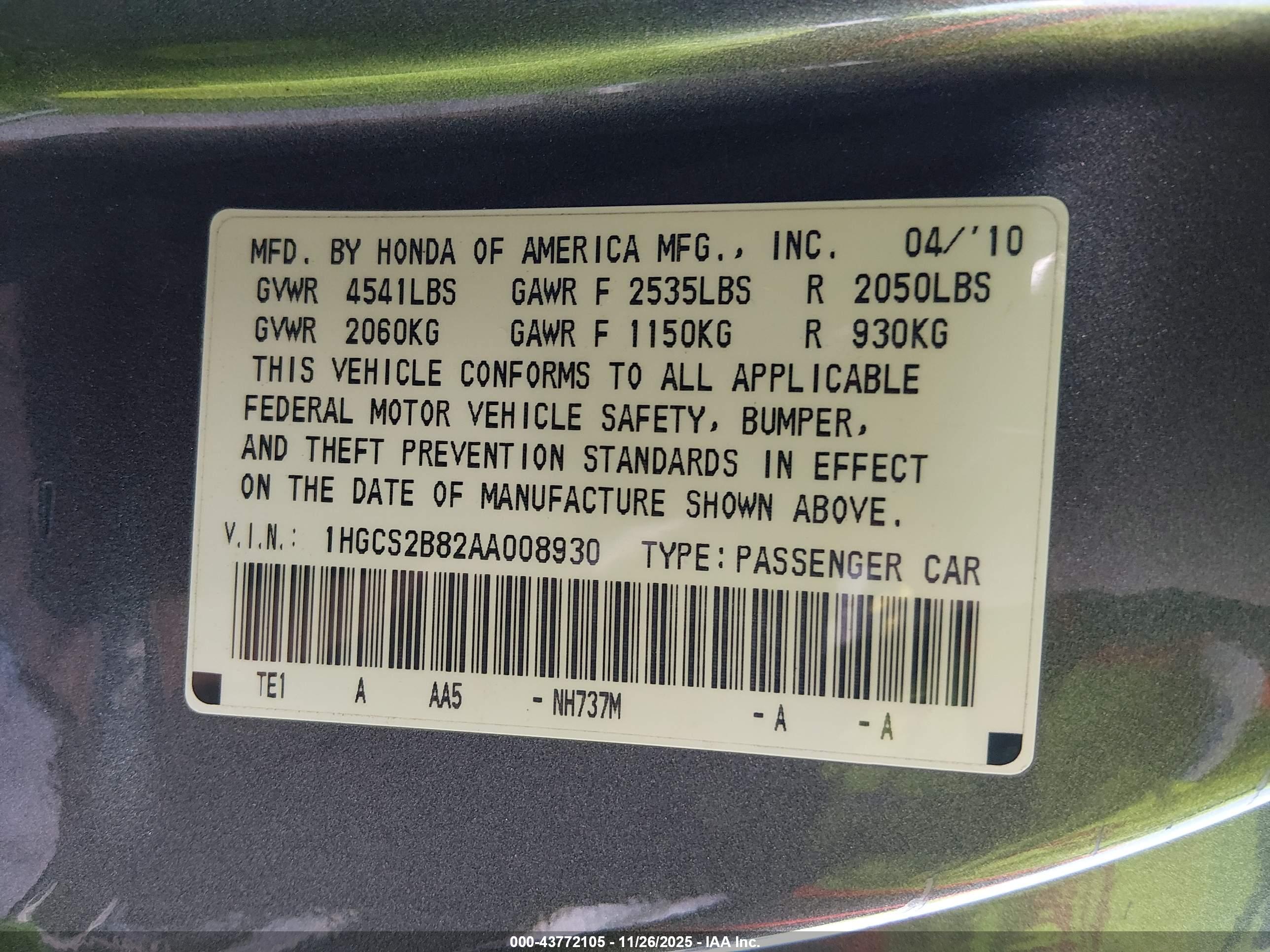 HONDA ACCORD image 9